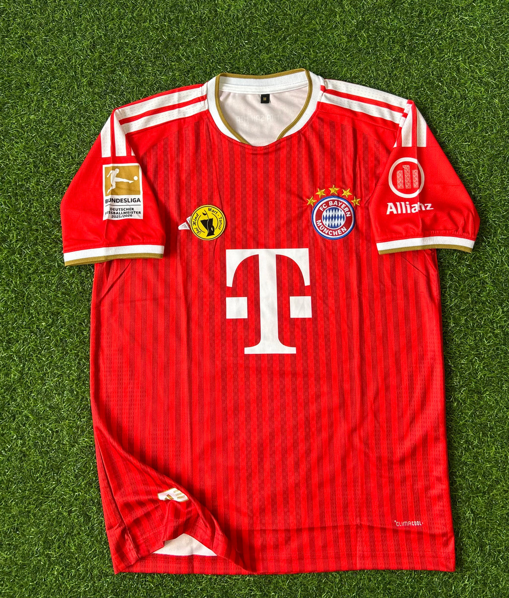 BAYERN MUNICH 2026-27 SEASON HOME JERSEY, HALF SLEEVE EMBROIDERY