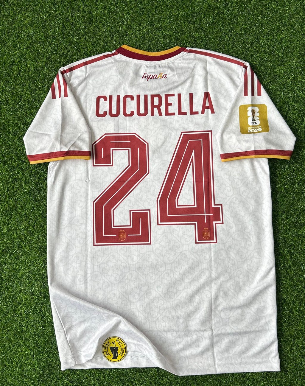 SPAIN 2026 HOME JERSEY, HALF SLEEVE EMBROIDERY
