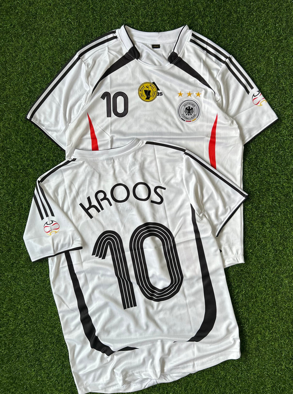 GERMANY 2006 HOME JERSEY, HALF SLEEVE  EMBROIDERY OG NECK