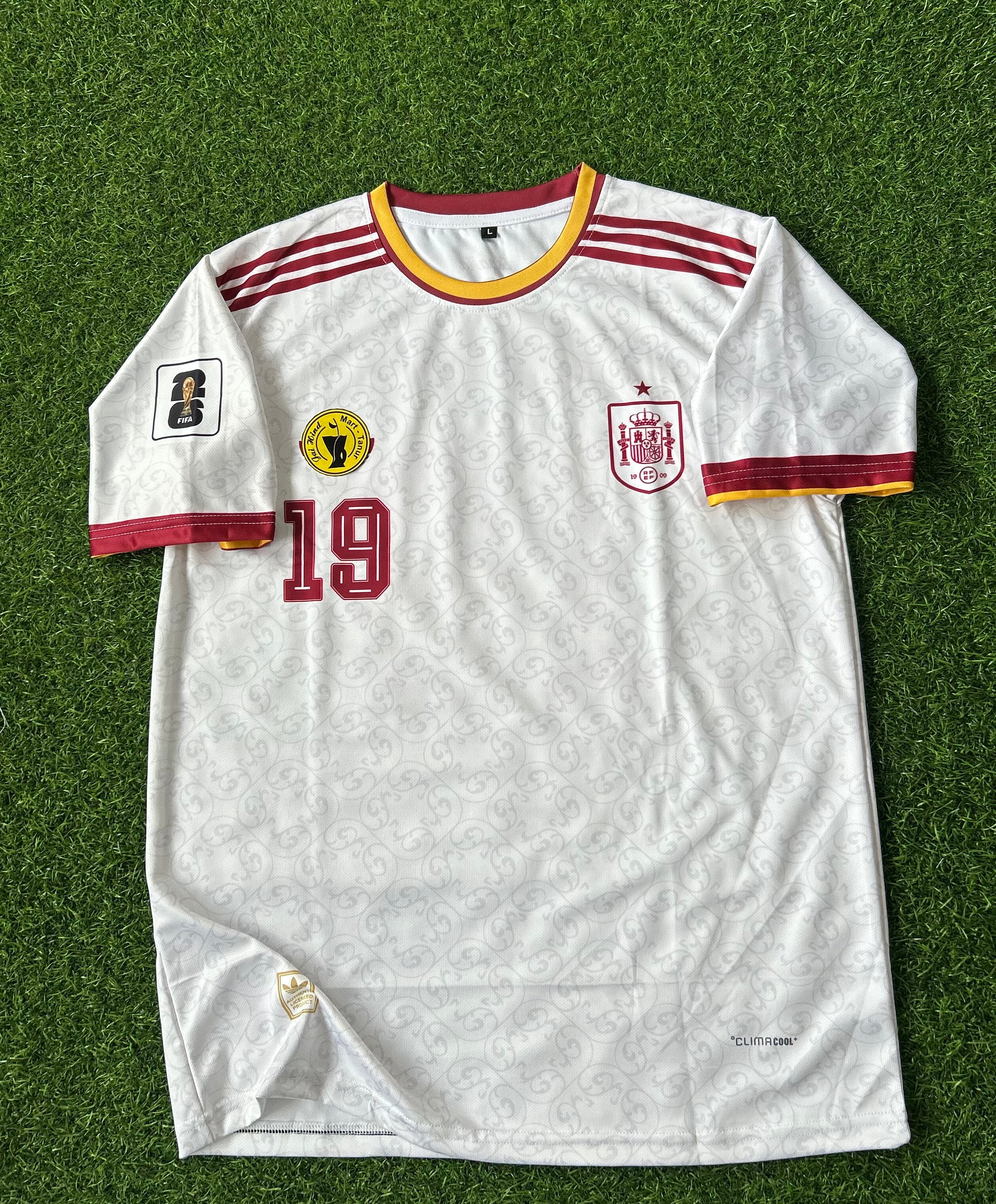 SPAIN 2026 WORLD CUP AWAY KIT, HALF SLEEVE  SUBLIMATION