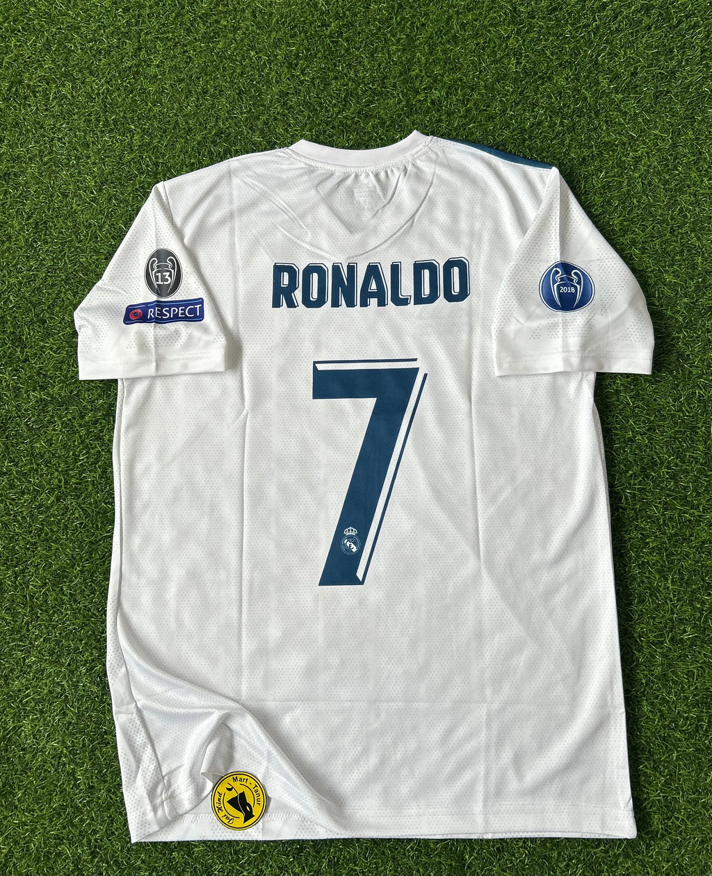 REAL MADRID 2017-18 HOME KIT, HALF SLEEVE EMBROIDERY