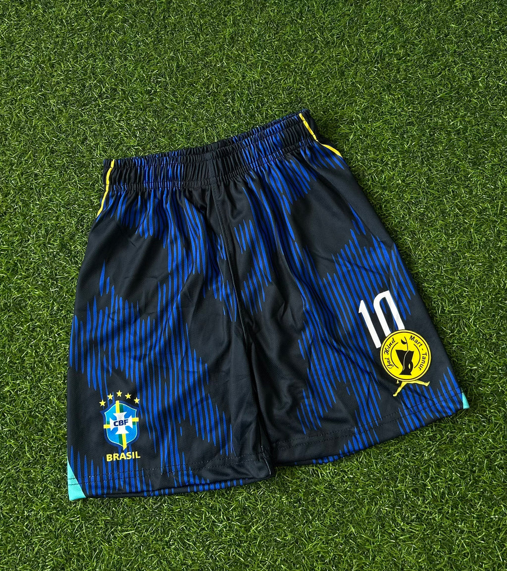 BRAZIL 2026 WORLD CUP AWAY KIT, HALF SLEEVE SUBLIMATION, JERSEY & SHORTS (KID SIZE)