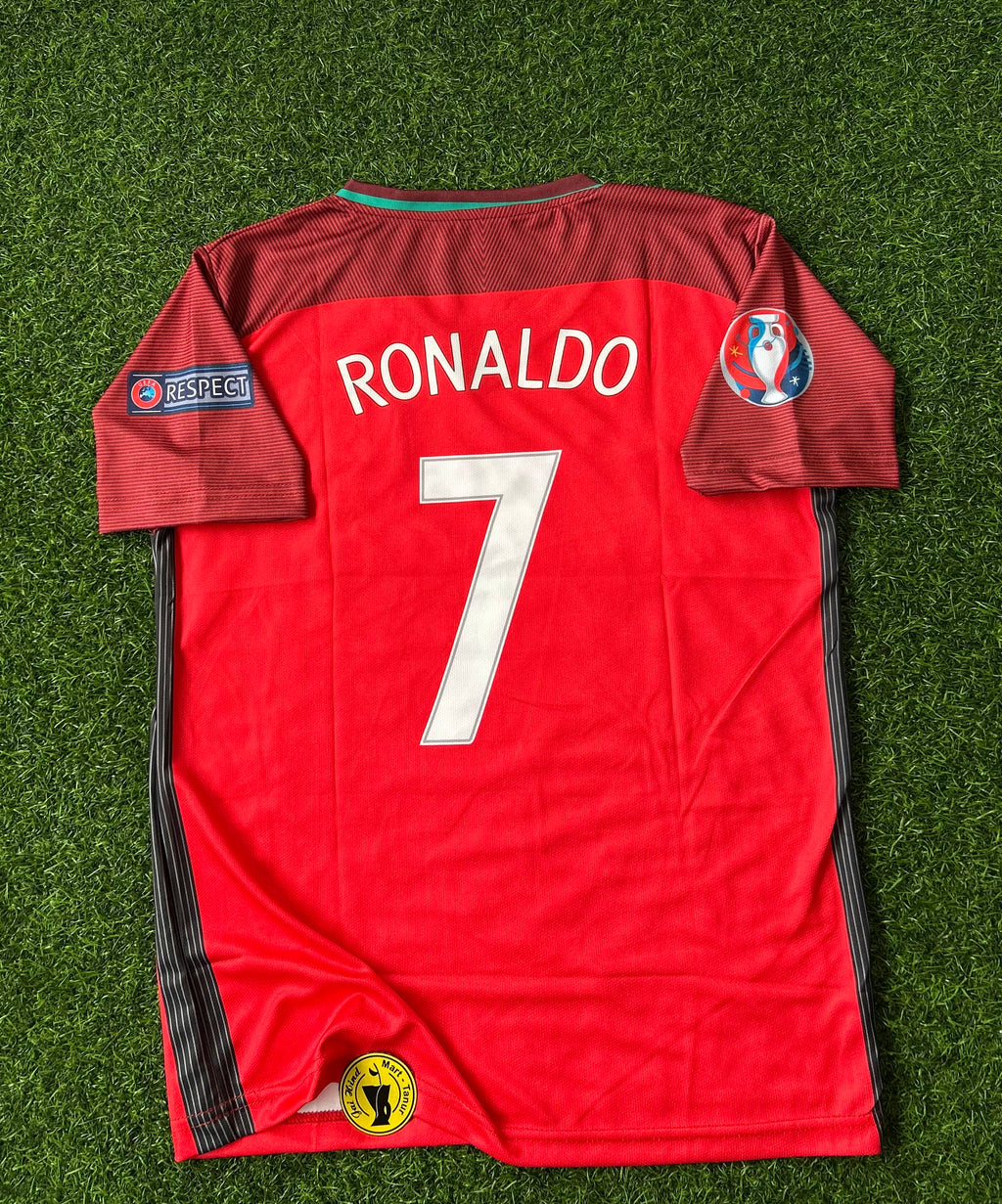PORTUGAL 2016 EURO HOME KIT, HALF SLEEVE EMBROIDERY ￼