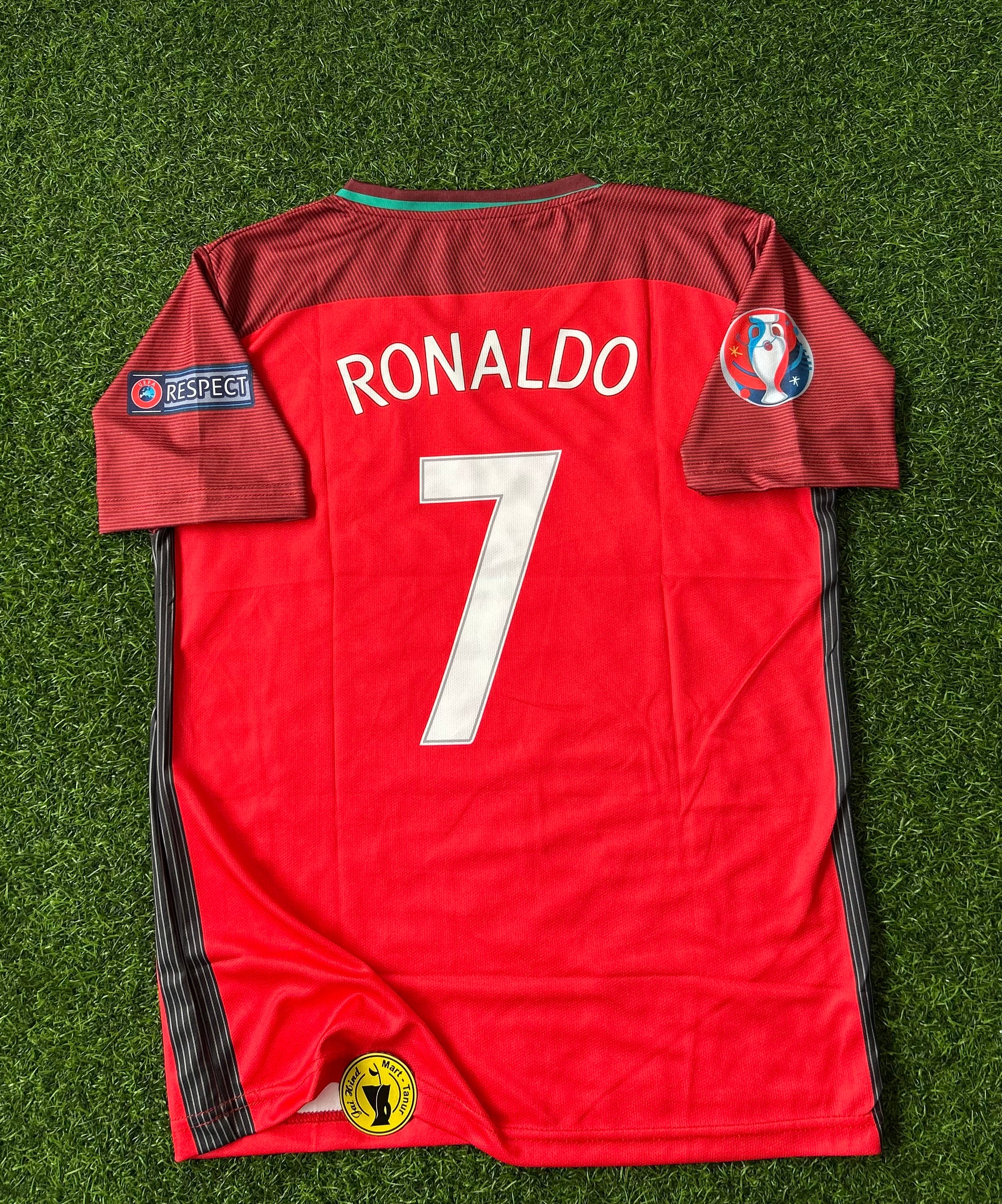 PORTUGAL 2016 EURO HOME KIT, HALF SLEEVE EMBROIDERY ￼