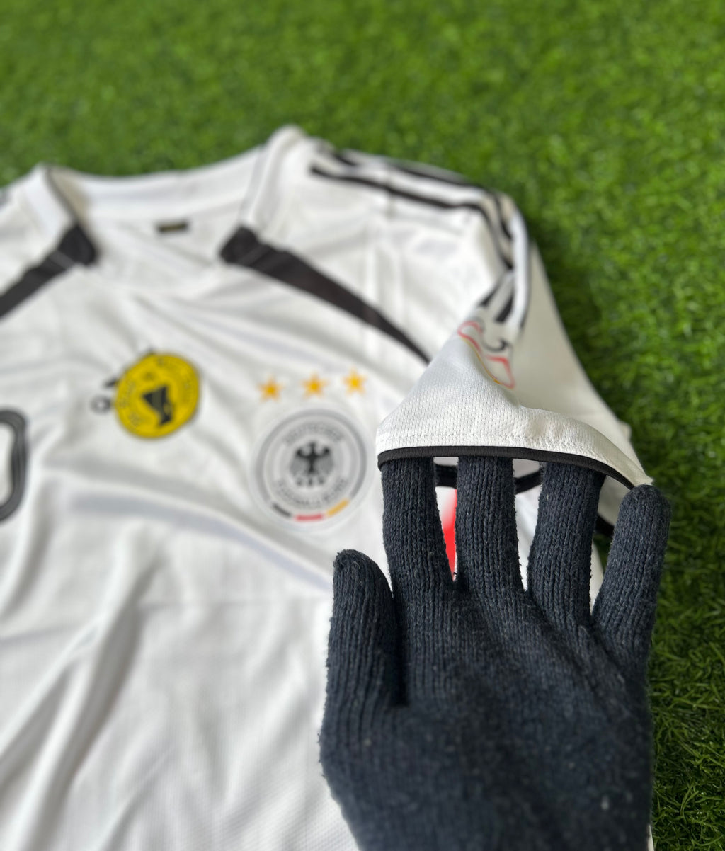 GERMANY 2006 HOME JERSEY, HALF SLEEVE  EMBROIDERY OG NECK