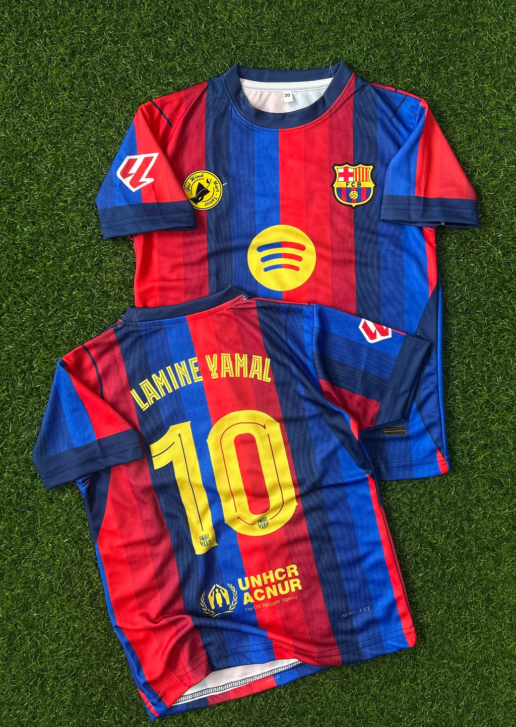 BARCELONA 2026-27 SEASON HOME KIT, HALF SLEEVE SUBLIMATION (KID SIZE)