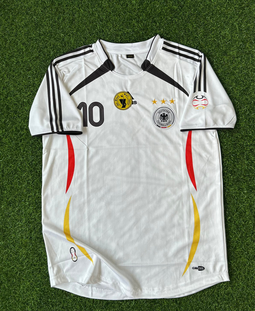 GERMANY 2006 HOME JERSEY, HALF SLEEVE  EMBROIDERY OG NECK