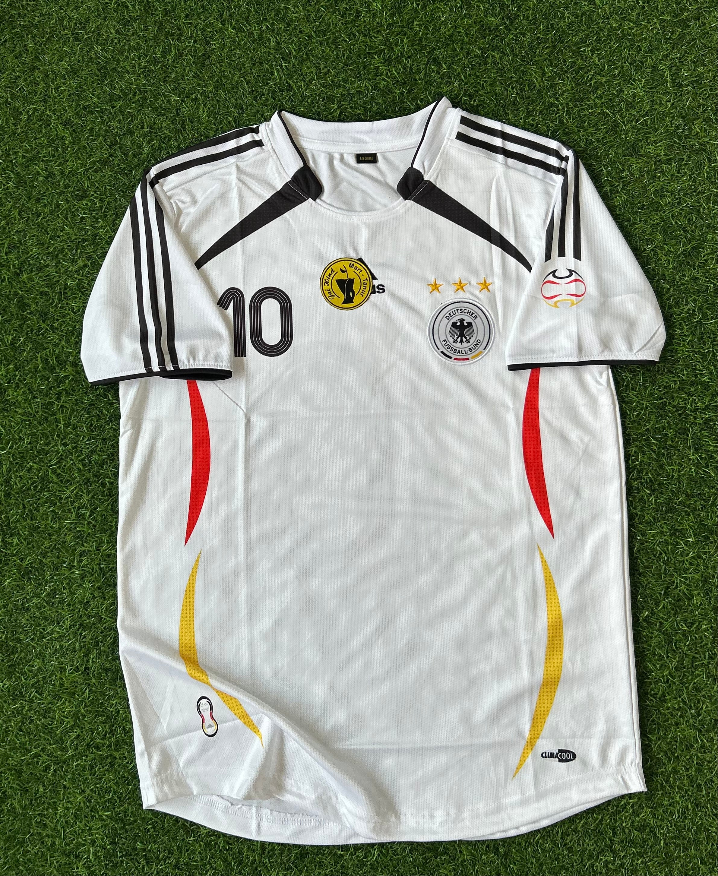 GERMANY 2006 HOME JERSEY, HALF SLEEVE  EMBROIDERY OG NECK