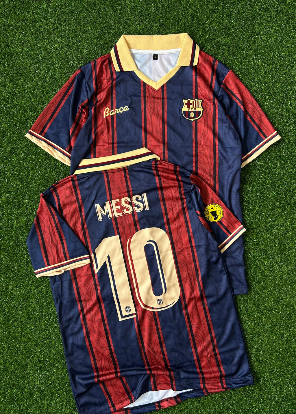 BARCELONA 125TH ANNIVERSARY SPECIAL EDITION RETRO POLO JERSEY, HALF SLEEVE EMBROIDERY