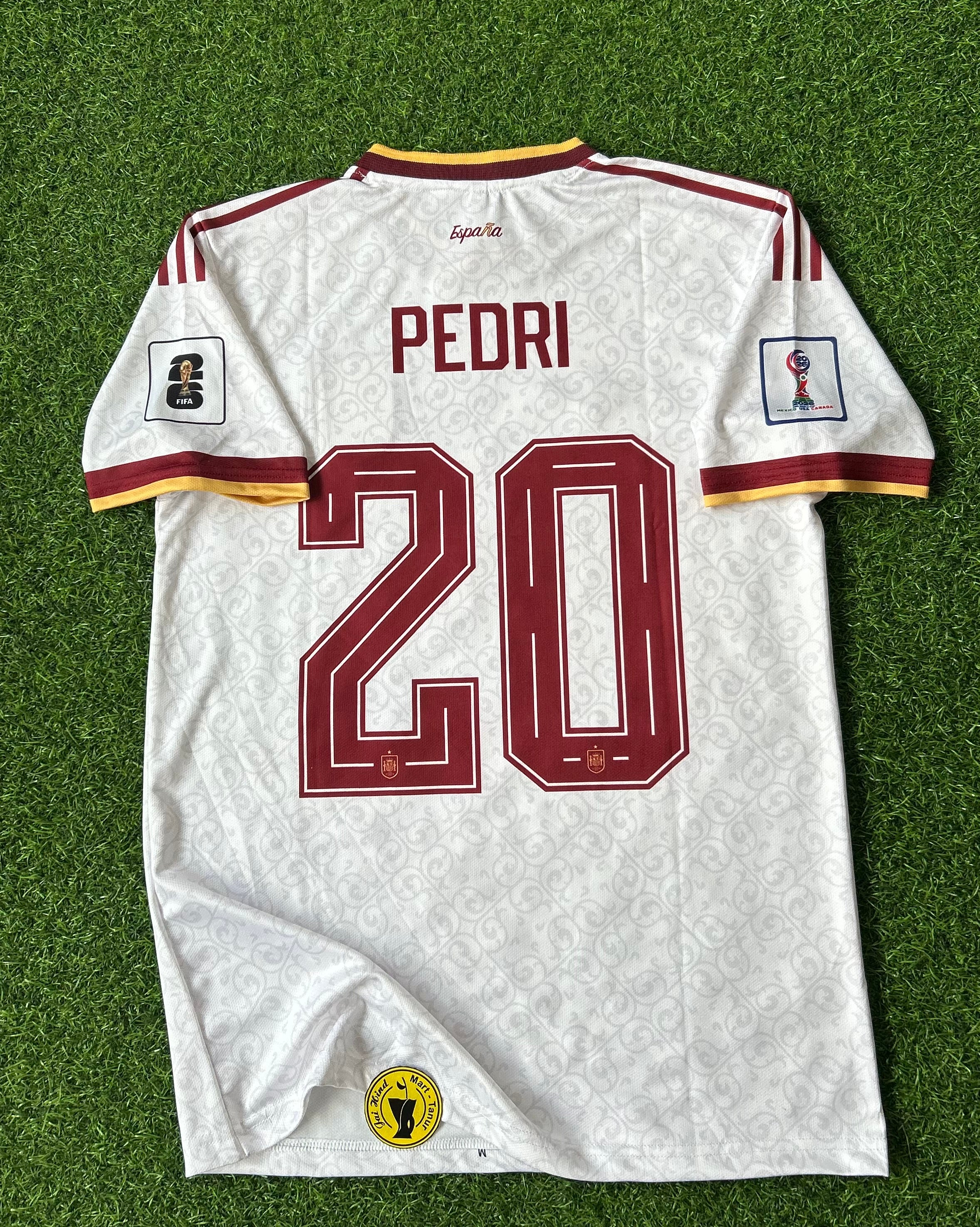 SPAIN 2026 WORLD CUP AWAY KIT, HALF SLEEVE  EMBROIDERY