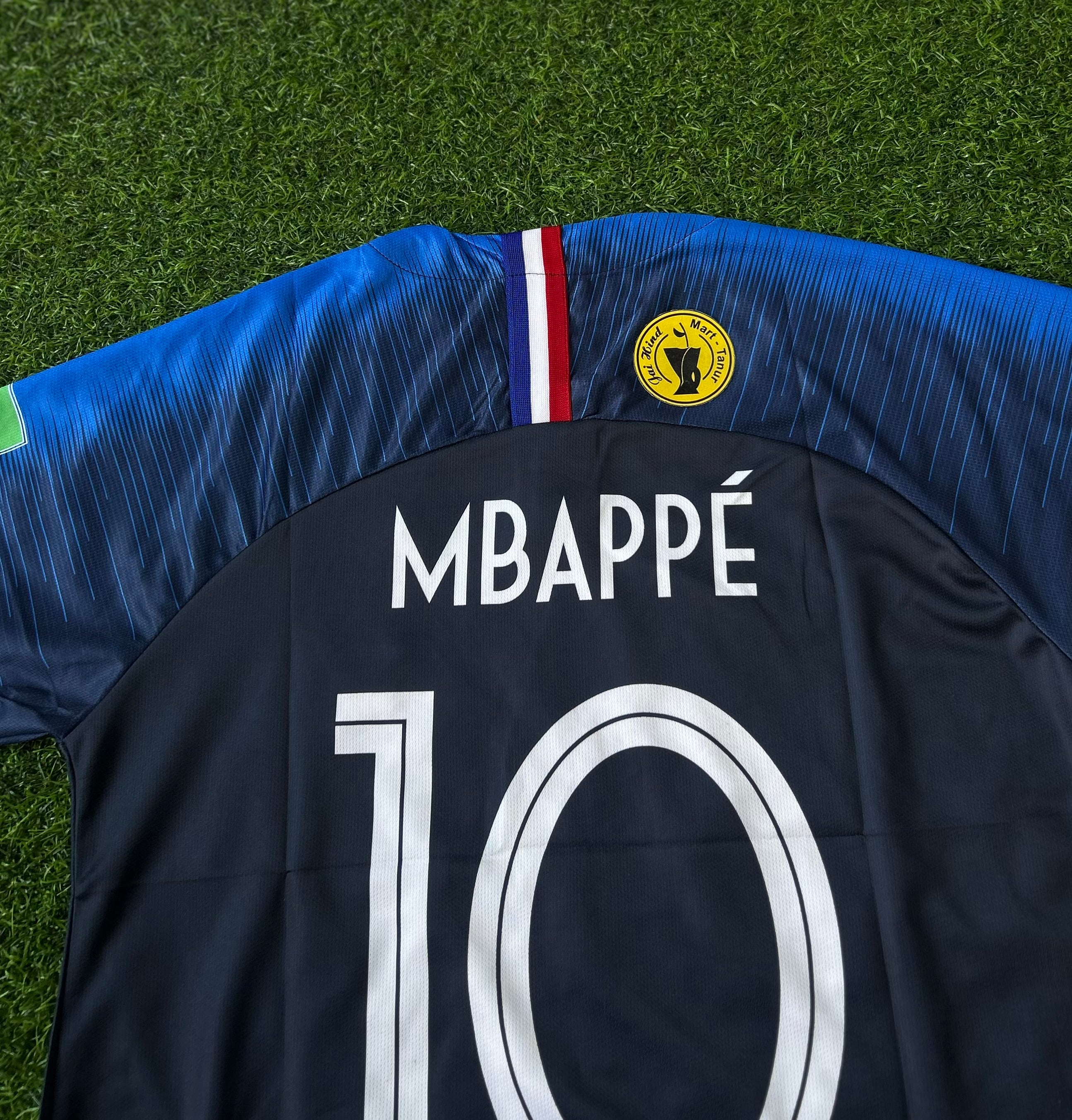 FRANCE 2018 HOME JERSEY, CHINESE/POLO COLLAR, HALF SLEEVE EMBROIDERY