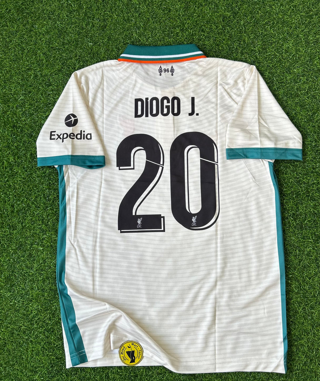 LIVERPOOL 2021-22 AWAY JERSEY, HALF SLEEVE POLO EMBROIDERY