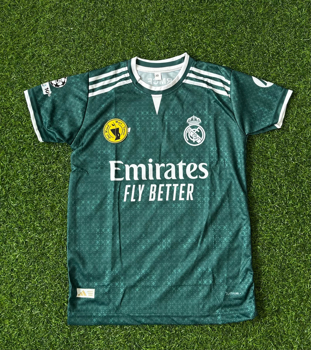 REAL MADRID 2026-27 SEASON AWAY JERSEY, HALF SLEEVE SUBLIMATION, JERSEY & SHORTS (KID SIZE)