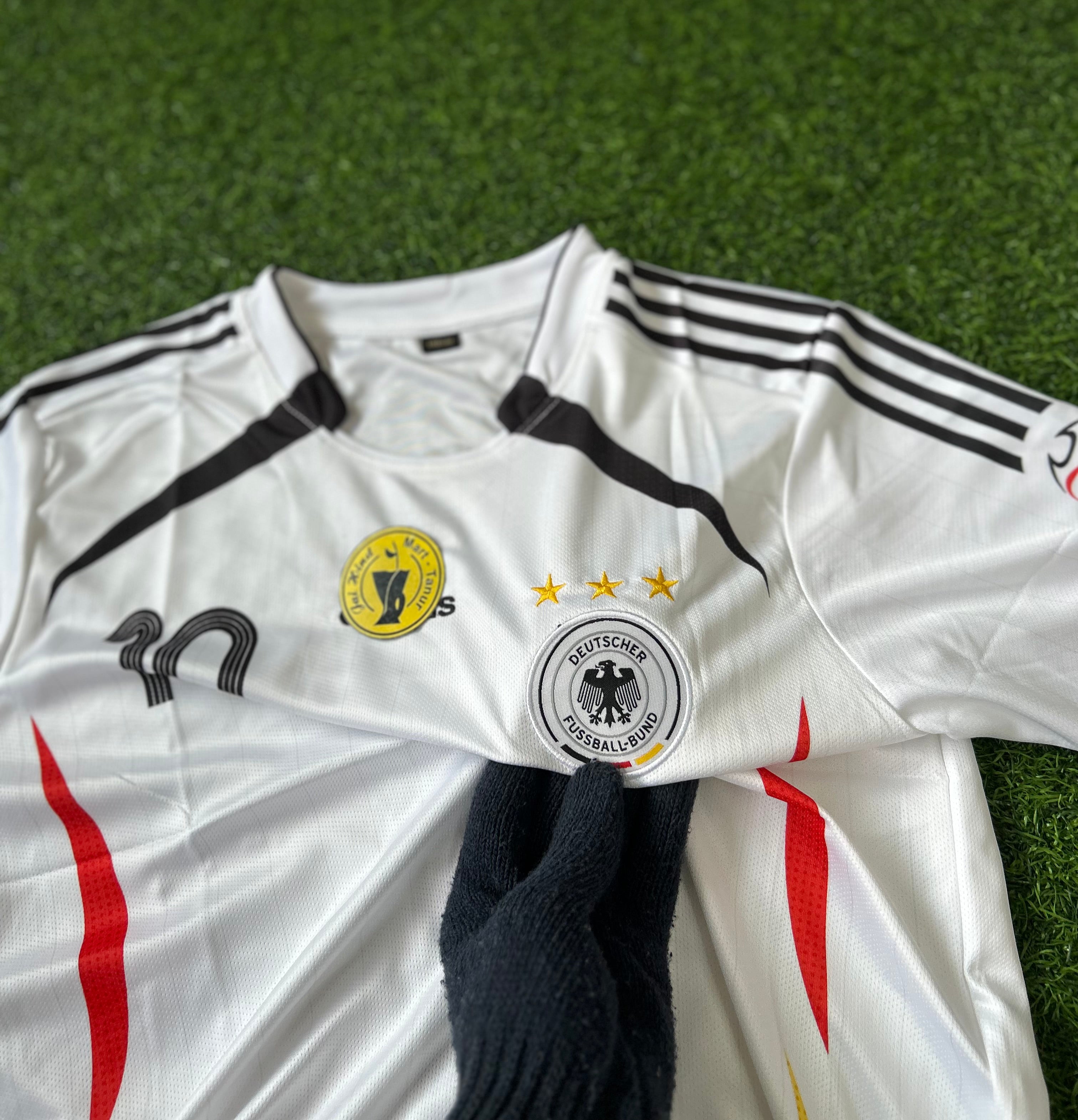 GERMANY 2006 HOME JERSEY, HALF SLEEVE  EMBROIDERY OG NECK