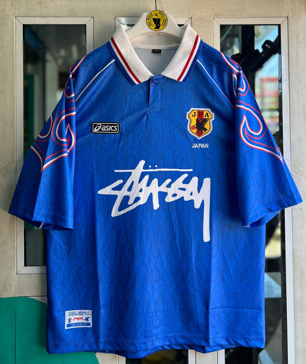 JAPAN x STUSSY 1998 HOME JERSEY, FIVE SLEEVE POLO EMBROIDERY