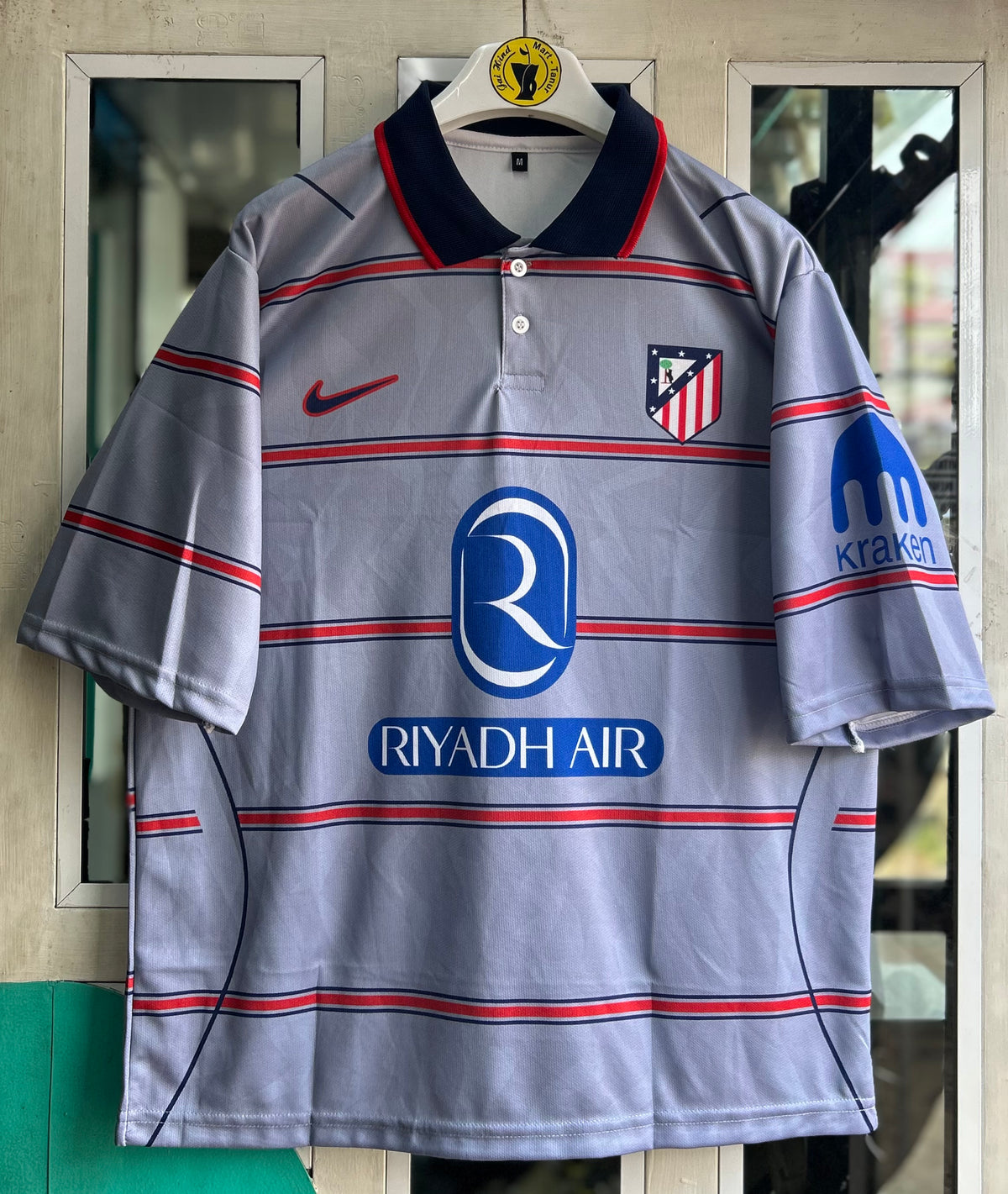 ATLETICO MADRID 2026-27 SEASON THIRD JERSEY, FIVE SLEEVE  POLO  SUBLIMATION