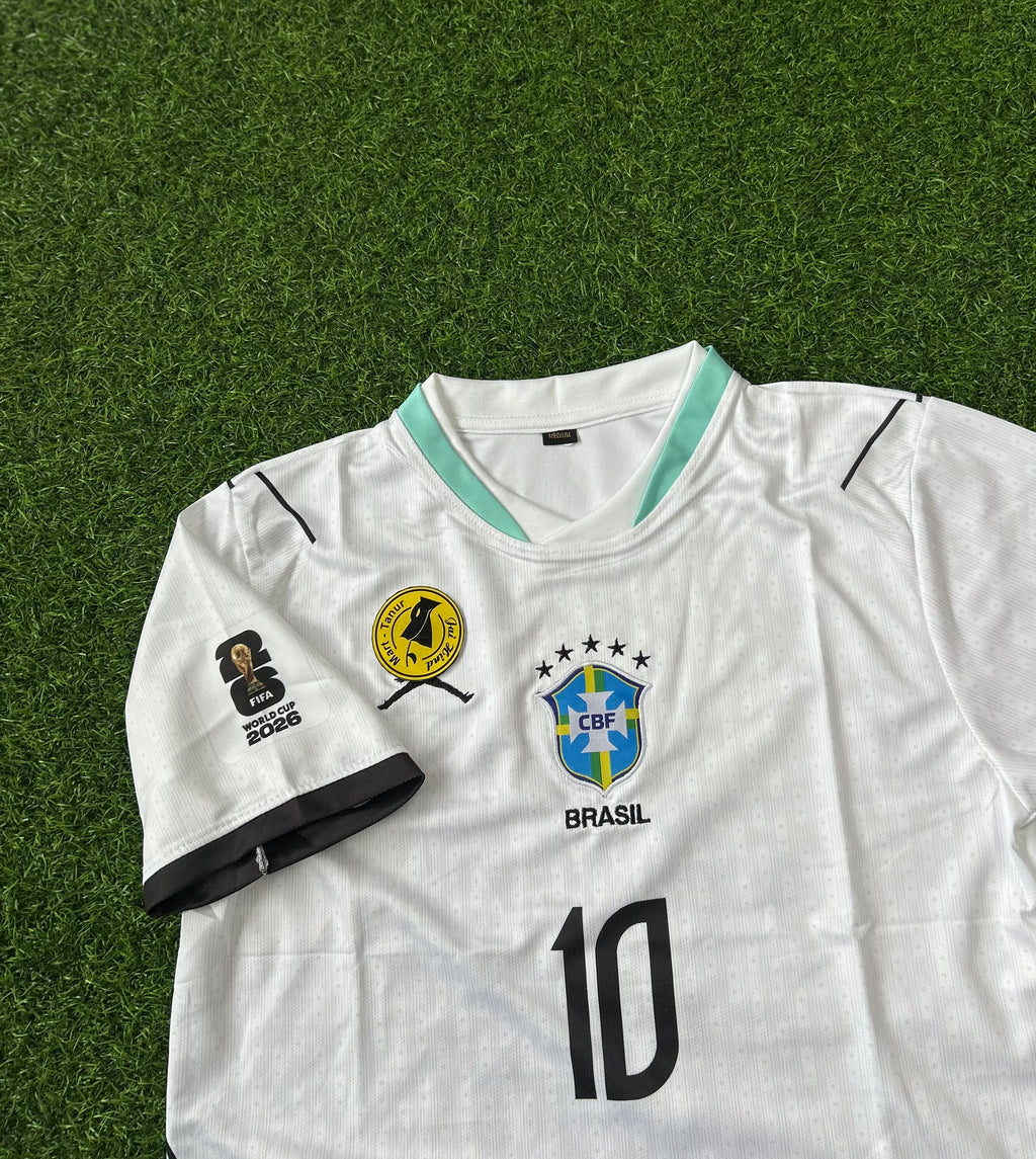 BRAZIL 2026 WHITE KIT, HALF SLEEVE EMBROIDERY