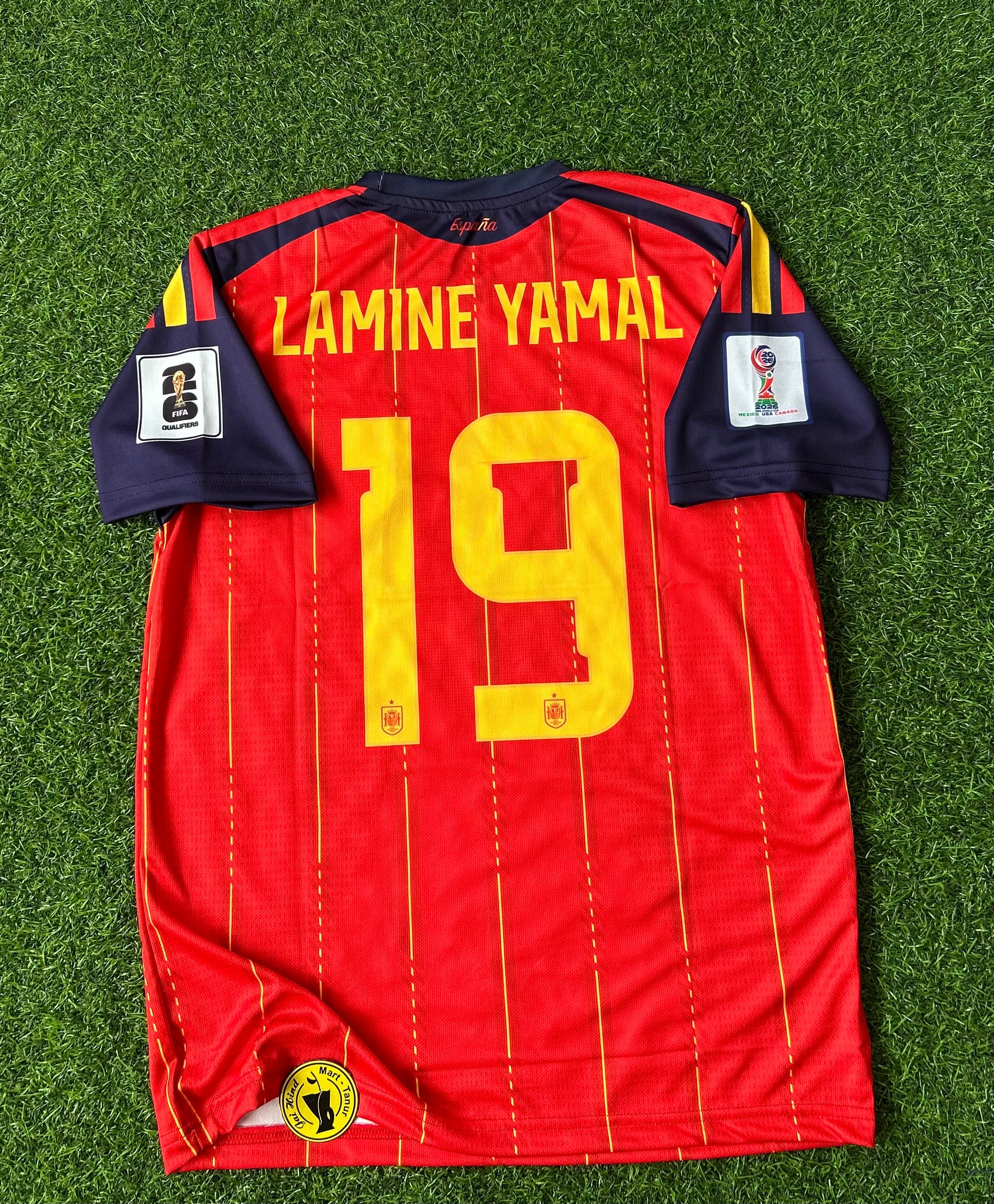SPAIN 2026 WORLD CUP HOME KIT, HALF SLEEVE EMBROIDERY