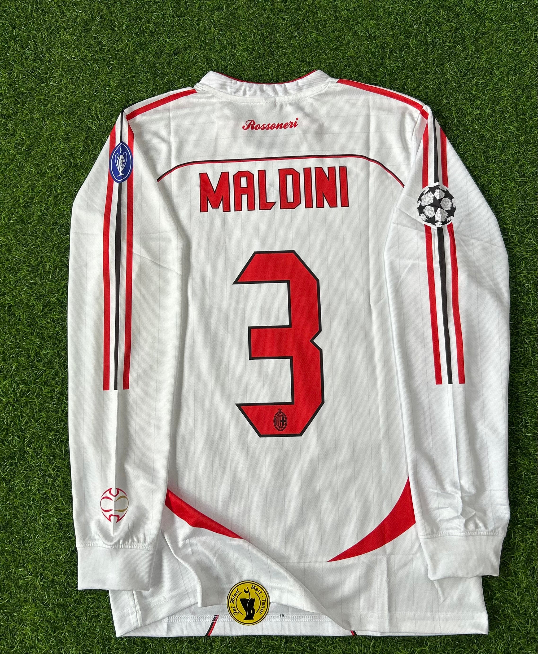 AC MILAN 2006-07 AWAY KIT, FULL SLEEVE EMBROIDERY
