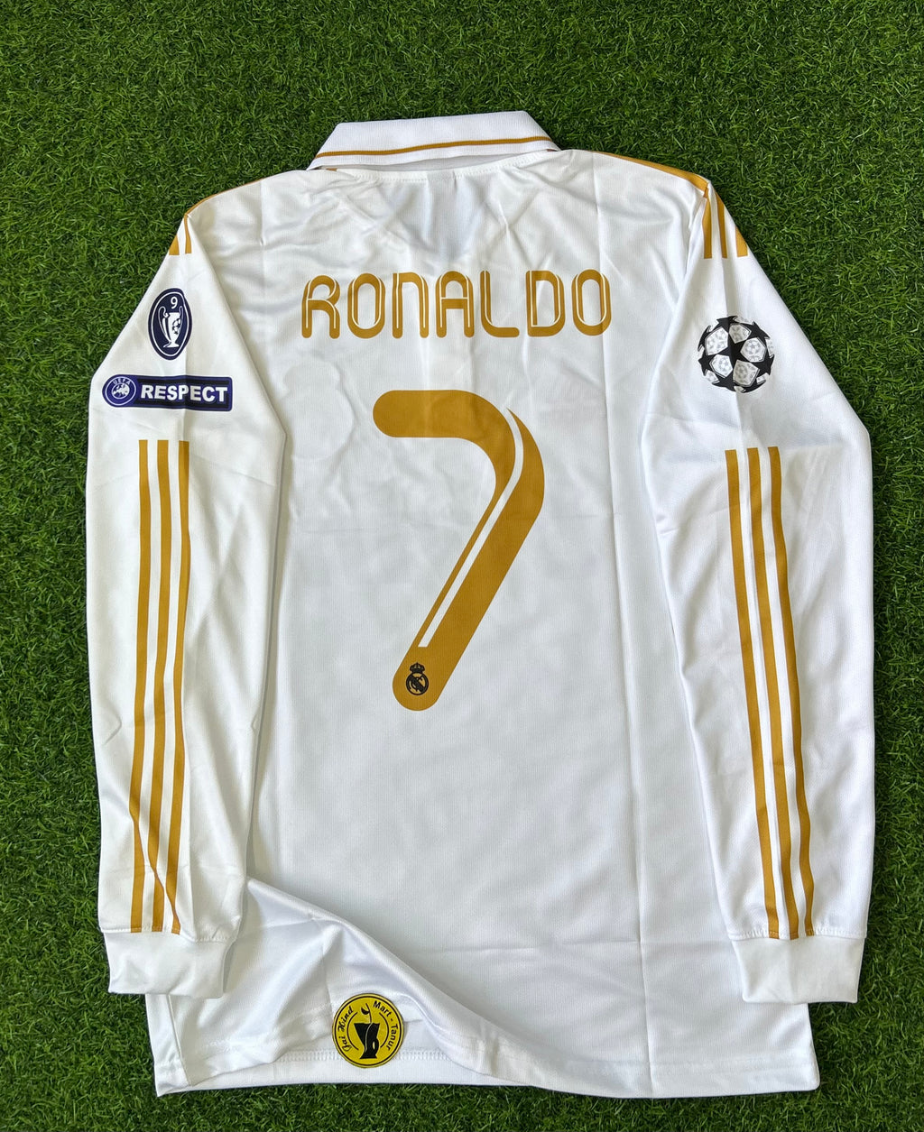 REAL MADRID 2011-12 HOME JERSEY, FULL SLEEVE POLO EMBROIDERY