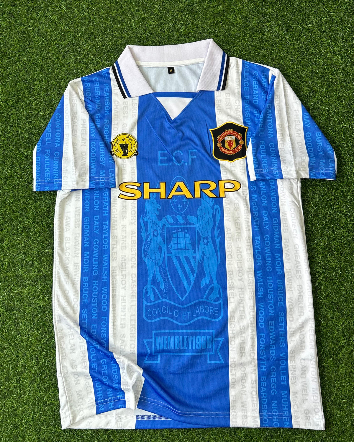 MAN UNITED 1994-95 THIRD JERSEY, HALF SLEEVE POLO EMBROIDERY