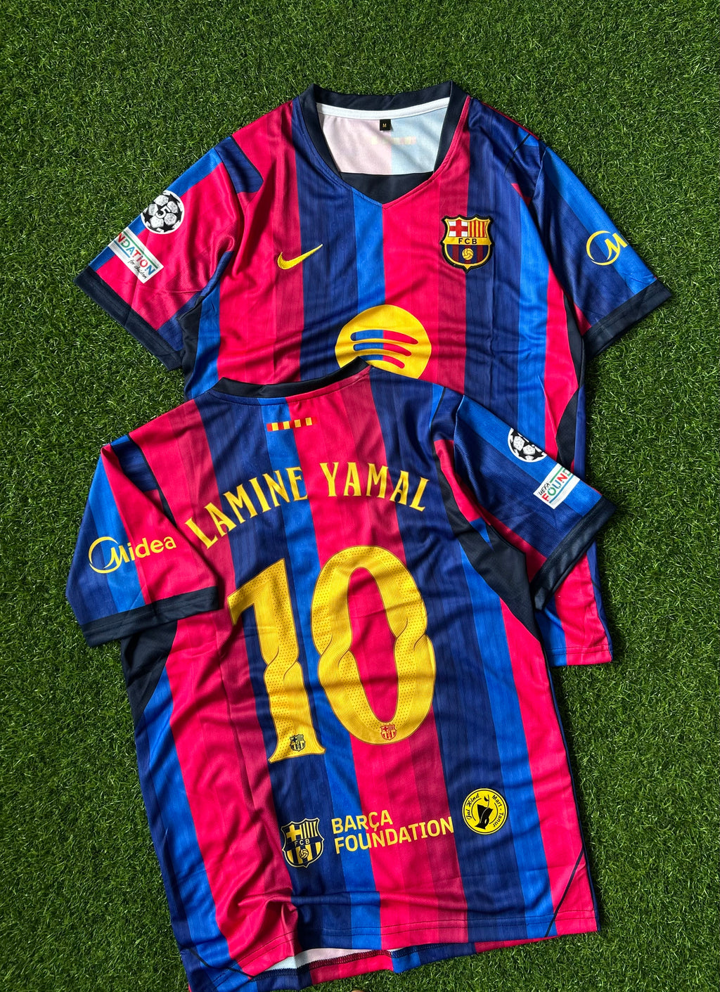 BARCELONA 2026-27 SEASON HOME JERSEY, HALF SLEEVE EMBROIDERY