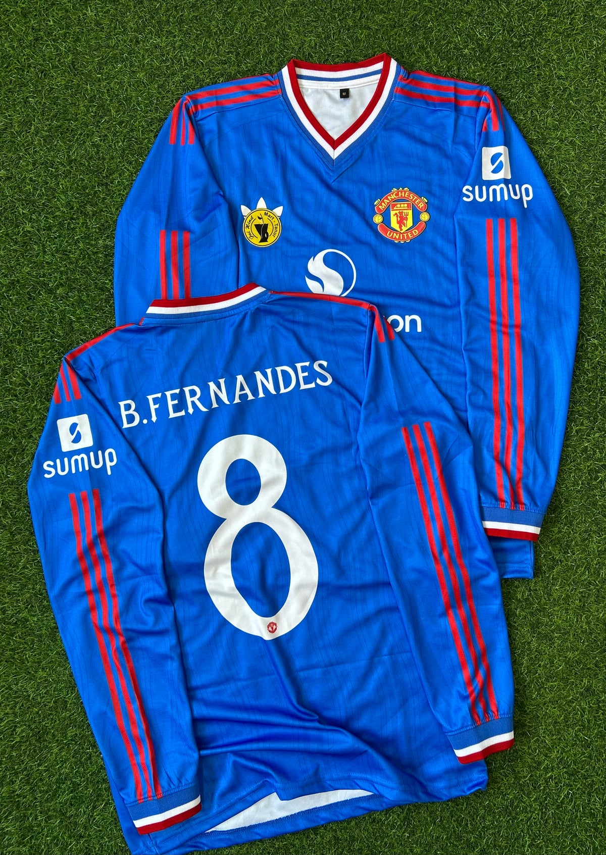 MAN UNITED 2026-27 SEASON AWAY JERSEY, FULL SLEEVE,  3D SILICONE HEAT PRESS LOGO