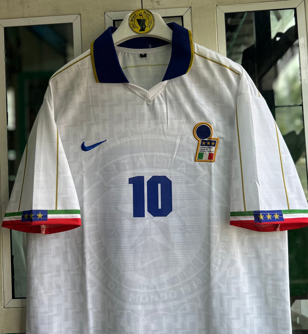 ITALY 1994 AWAY KIT, FIVE SLEEVE POLO EMBROIDERY