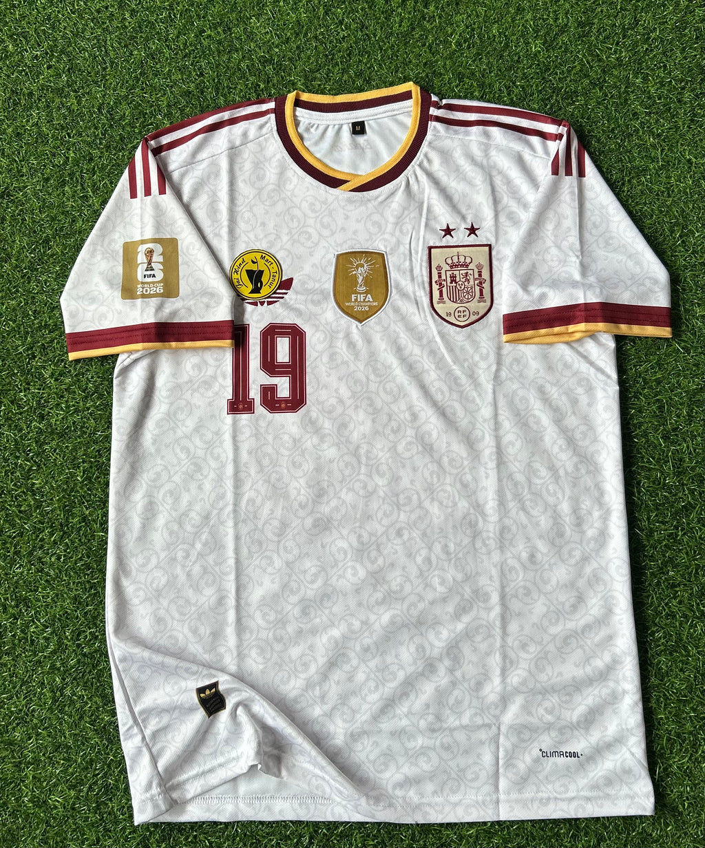 SPAIN 2026 AWAY JERSEY, HALF SLEEVE EMBROIDERY