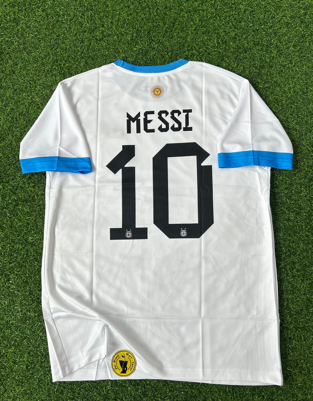 ARGENTINA WORLD CUP WINNING SPECIAL EDITION KIT,  HALF SLEEVE  EMBROIDERY
