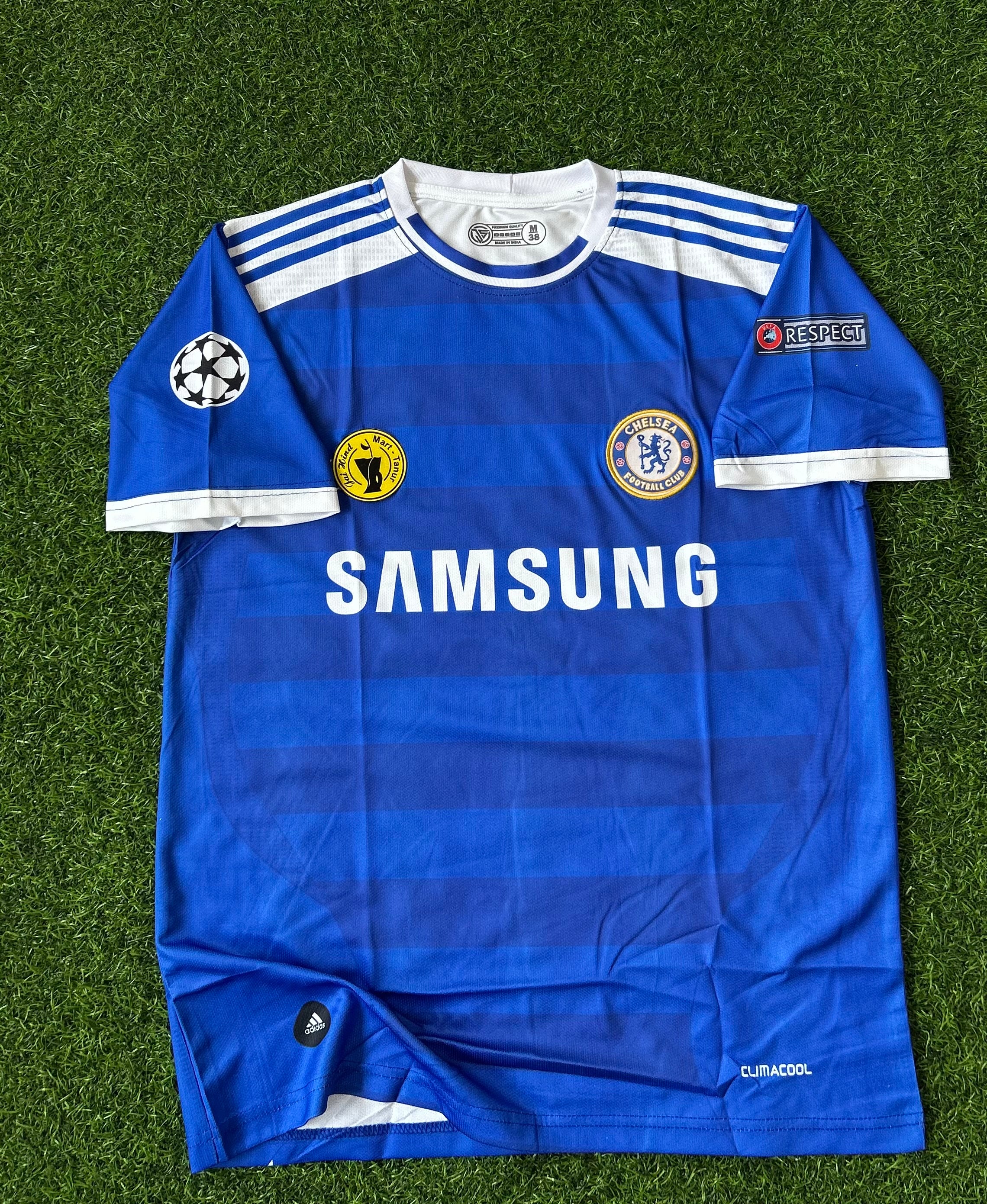 CHELSEA 2011-12 HOME KIT, HALF SLEEVE EMBROIDERY