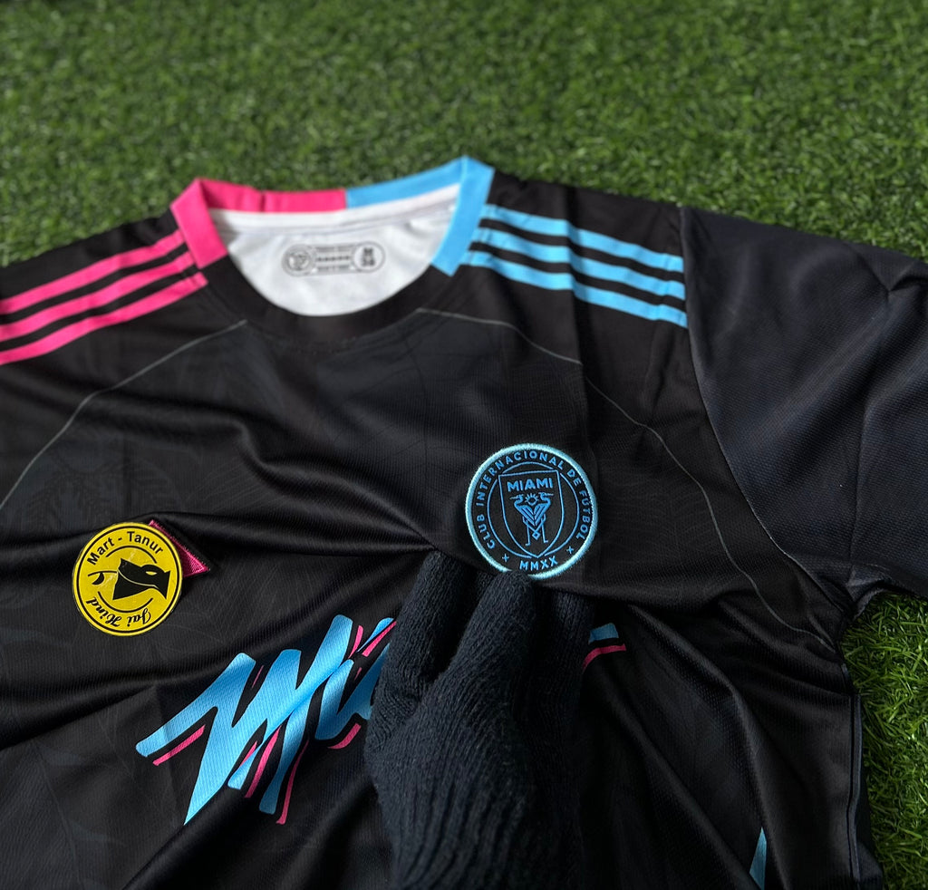 INTER MIAMI 2025-26 BLACK SPECIAL KIT, HALF SLEEVE EMBROIDERY