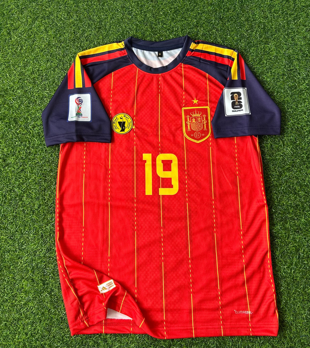 SPAIN 2026 WORLD CUP HOME KIT, HALF SLEEVE EMBROIDERY