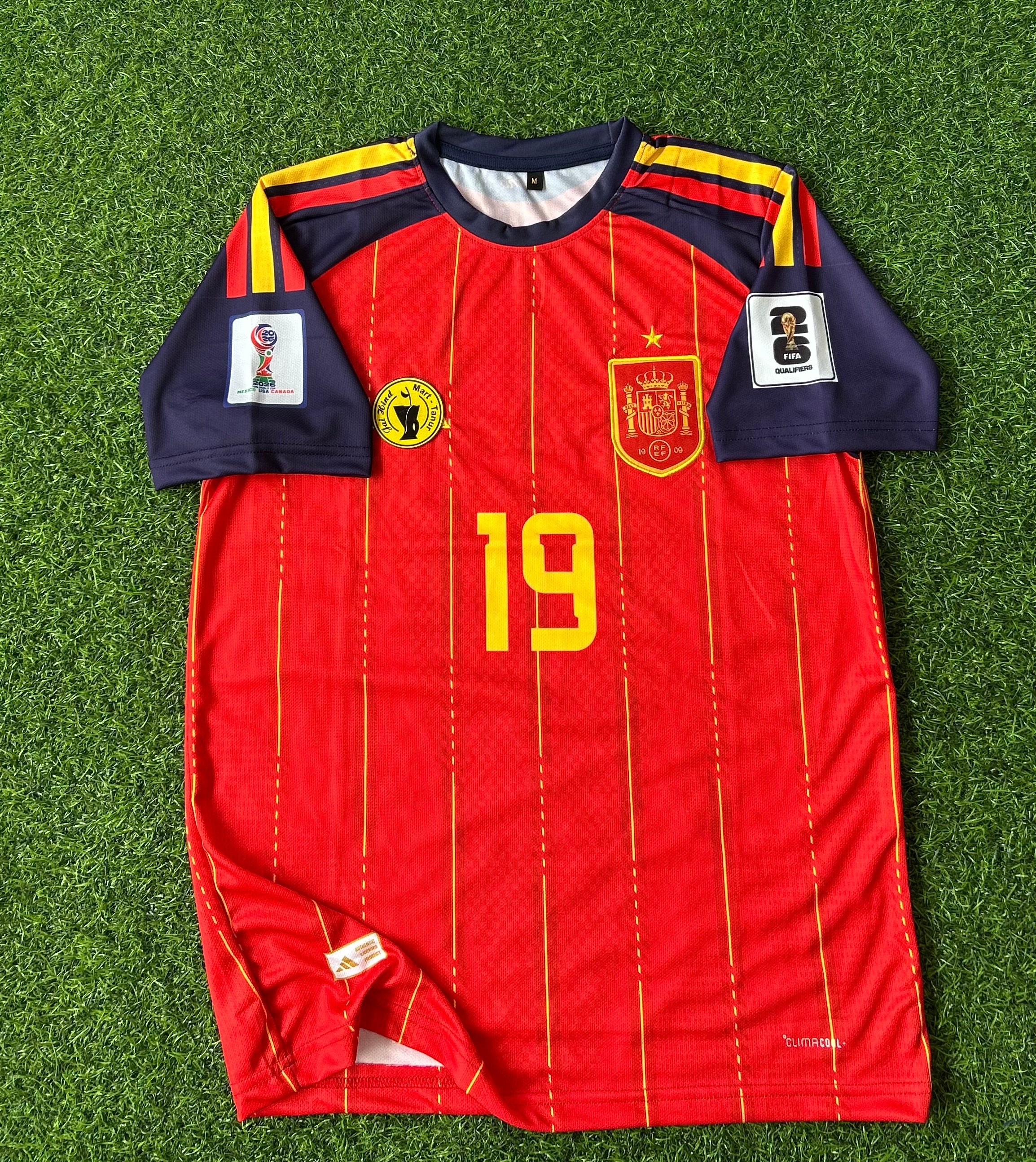 SPAIN 2026 WORLD CUP HOME KIT, HALF SLEEVE EMBROIDERY