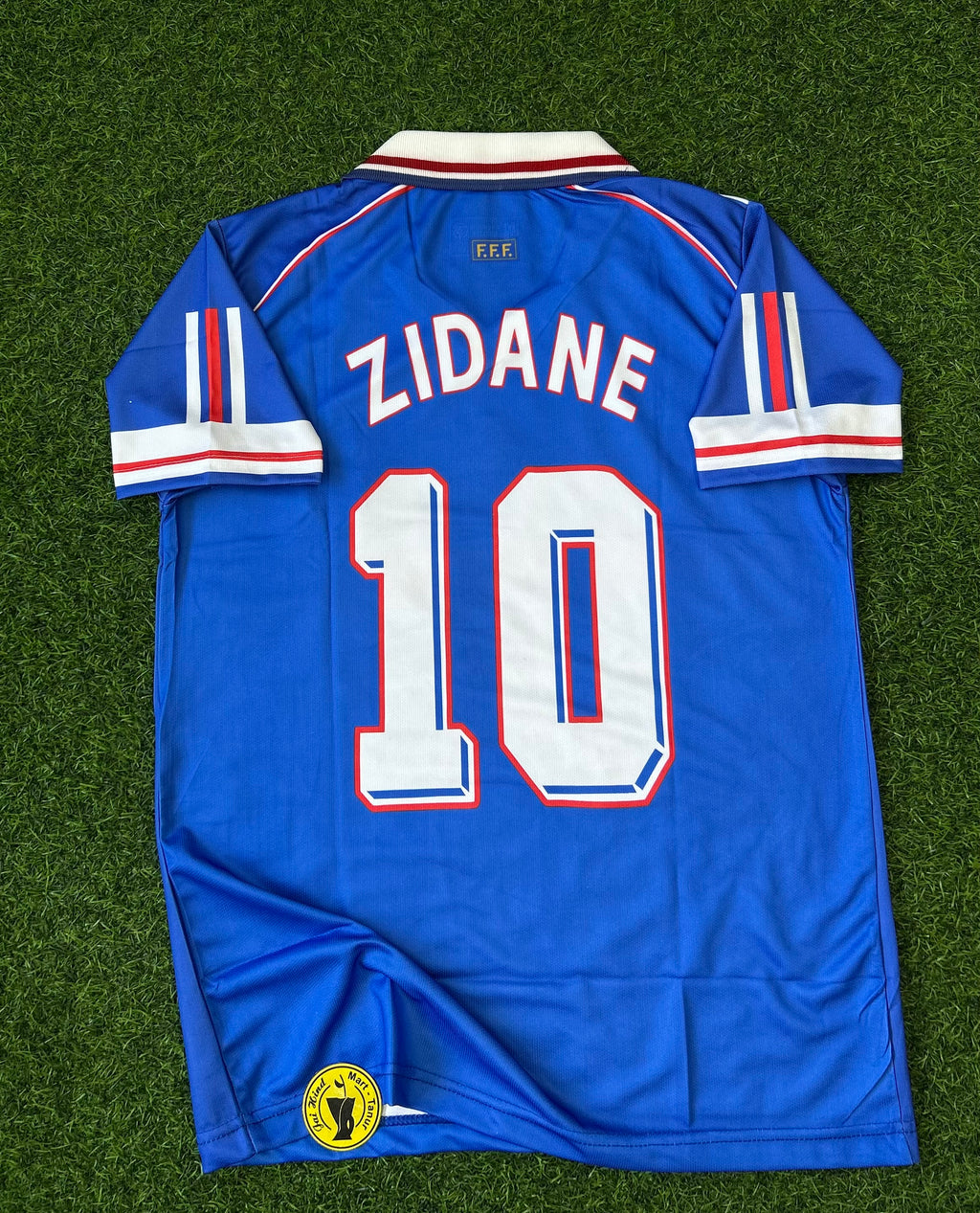 FRANCE 1998 HOME JERSEY, HALF SLEEVE POLO EMBROIDERY