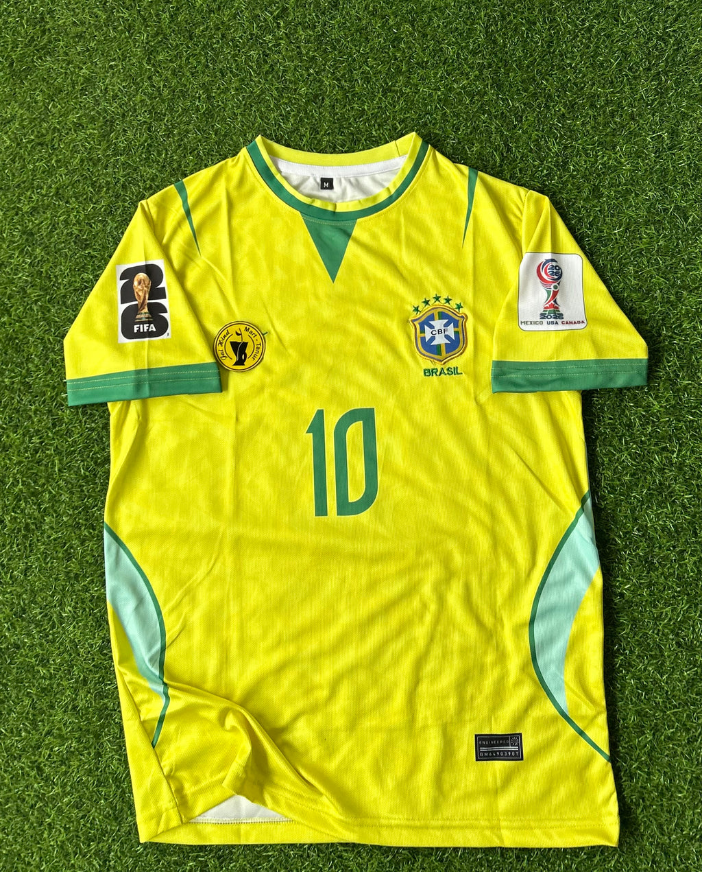 BRAZIL 2026 WORLD CUP HOME KIT, HALF SLEEVE  EMBROIDERY