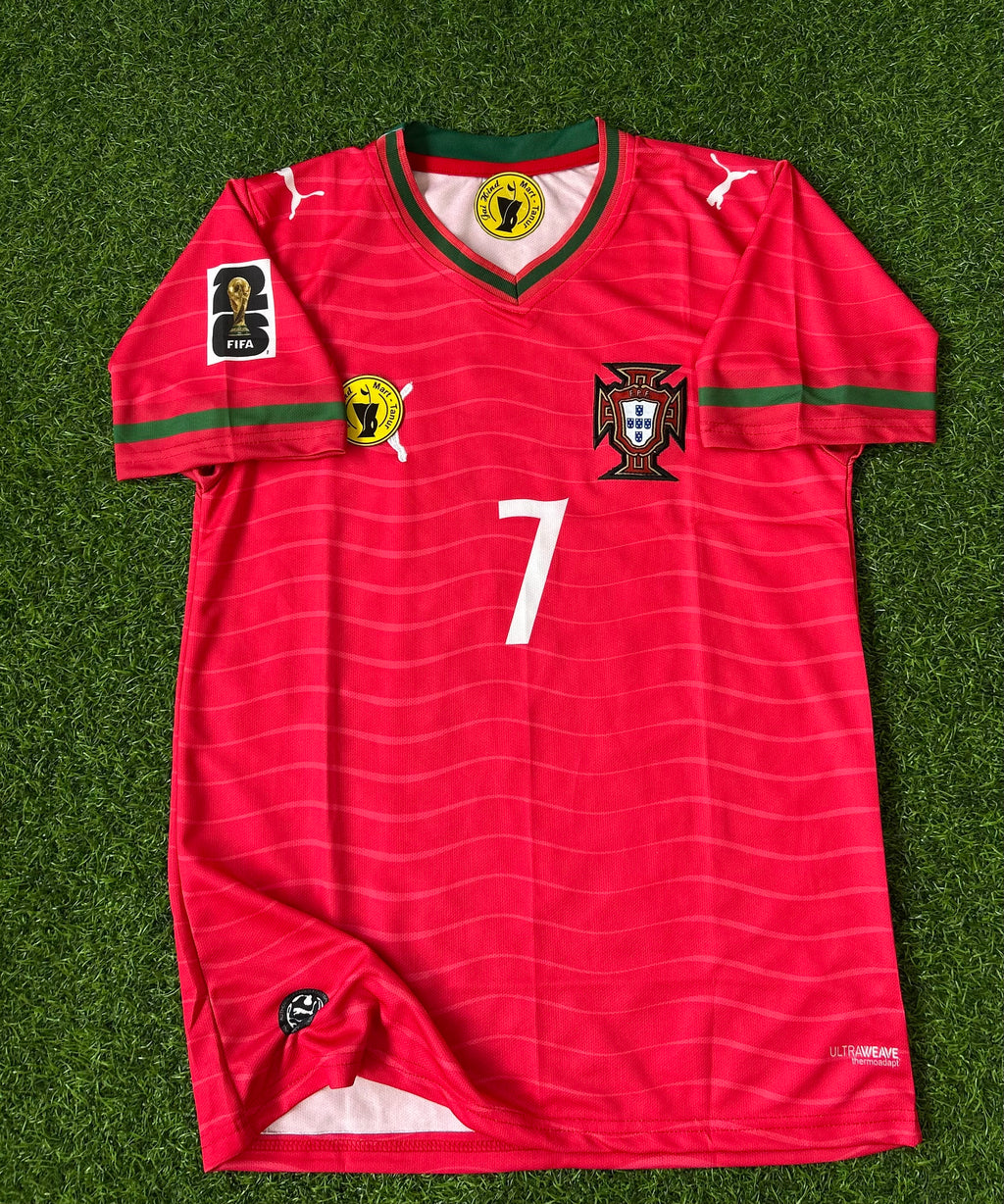 PORTUGAL 2026 WORLD CUP HOME KIT, HALF SLEEVE  EMBROIDERY