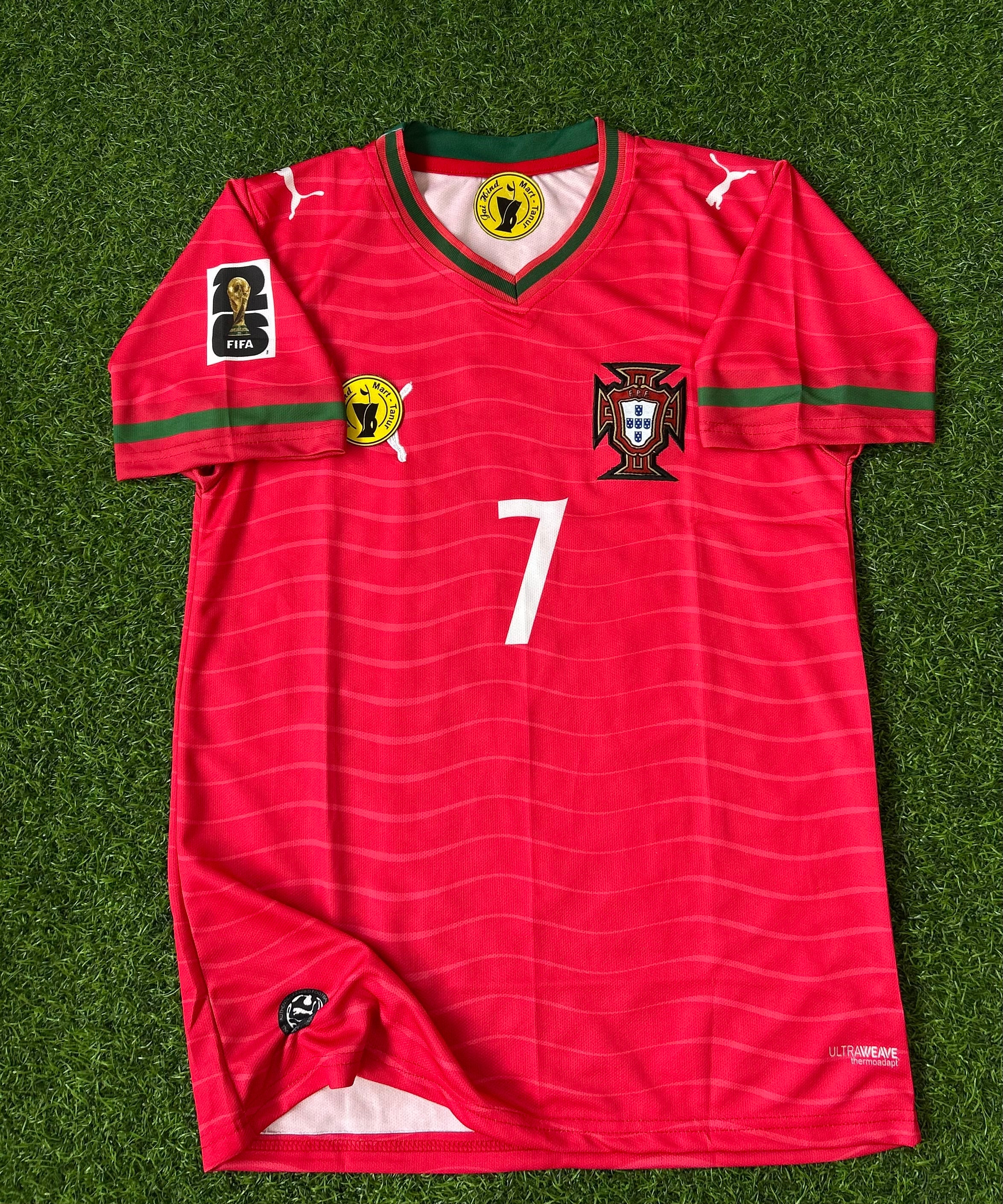 PORTUGAL 2026 WORLD CUP HOME KIT, HALF SLEEVE  EMBROIDERY