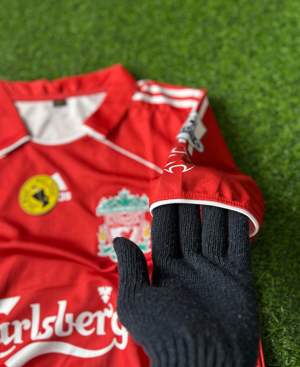 LIVERPOOL 2006-07 HOME JERSEY, HALF SLEEVE POLO  EMBROIDERY