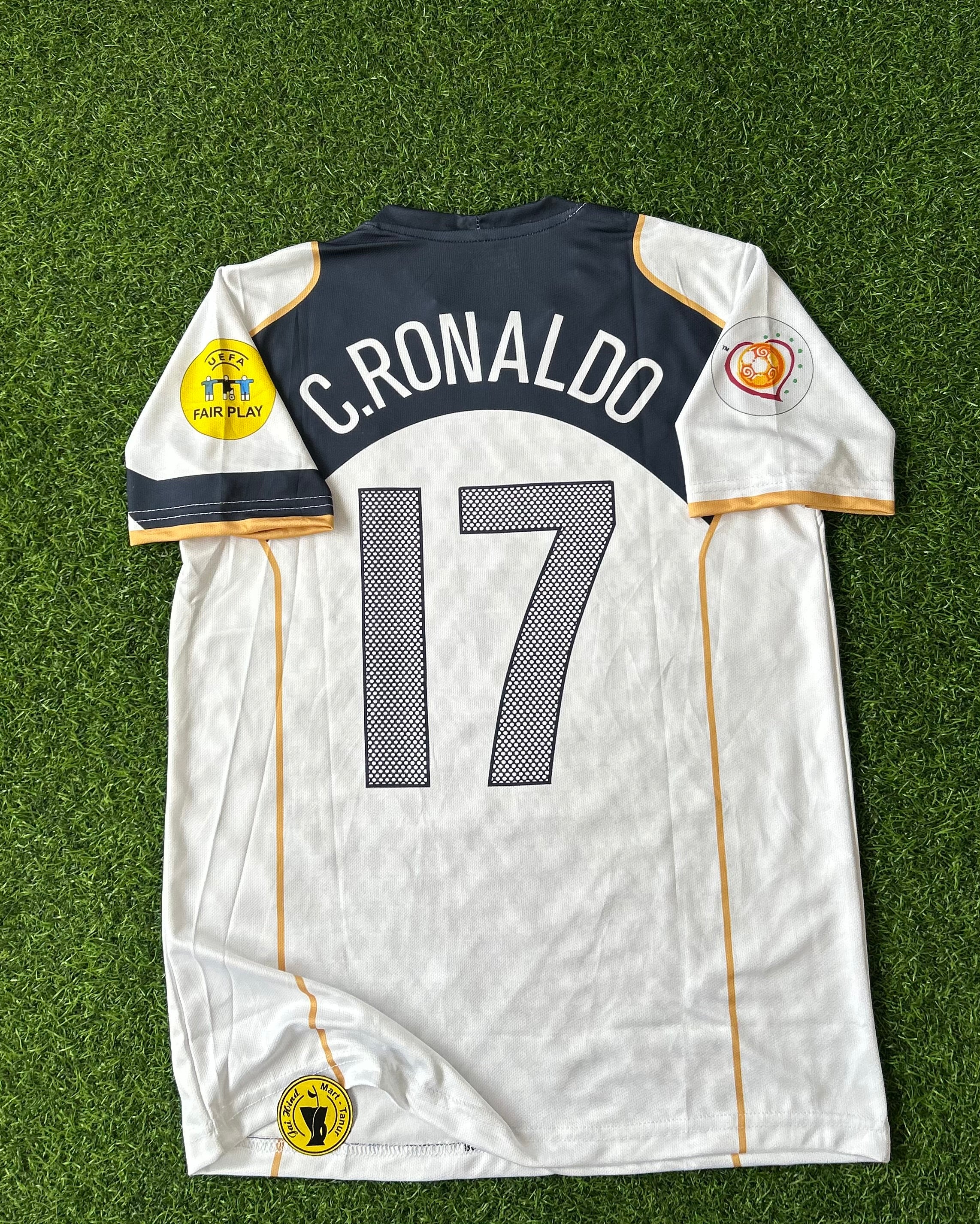 PORTUGAL 2004 AWAY KIT, HALF SLEEVE EMBROIDERY