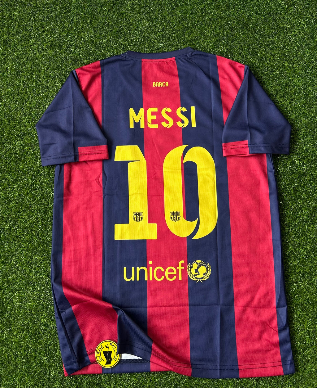 BARCELONA 2014-15 HOME KIT, HALF SLEEVE EMBROIDERY
