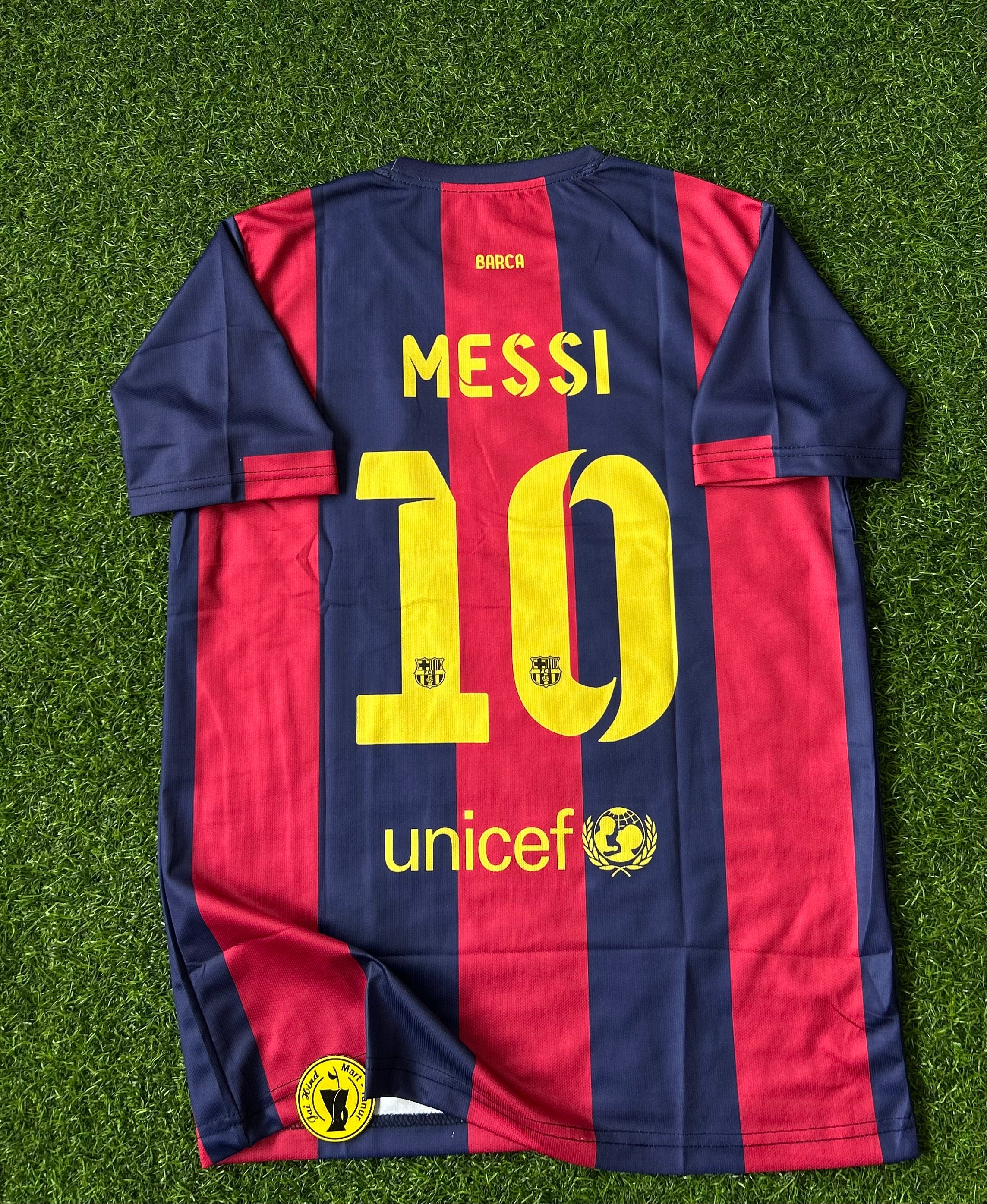 BARCELONA 2014-15 HOME KIT, HALF SLEEVE EMBROIDERY