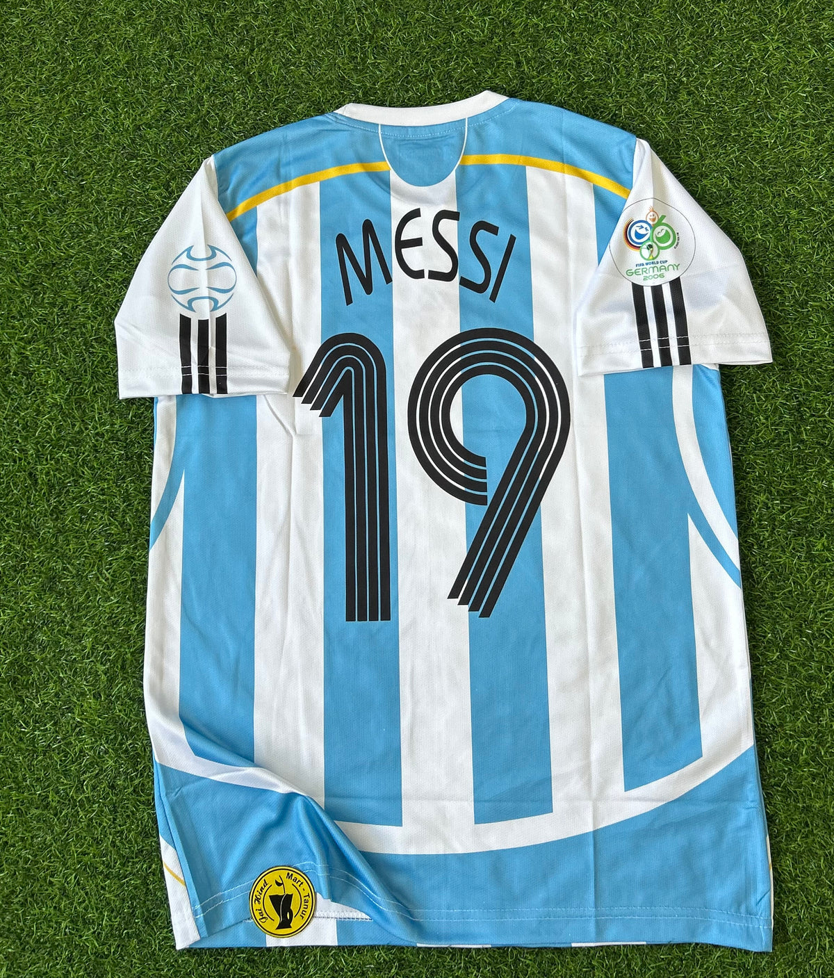 ARGENTINA 2006 HOME JERSEY, HALF SLEEVE EMBROIDERY