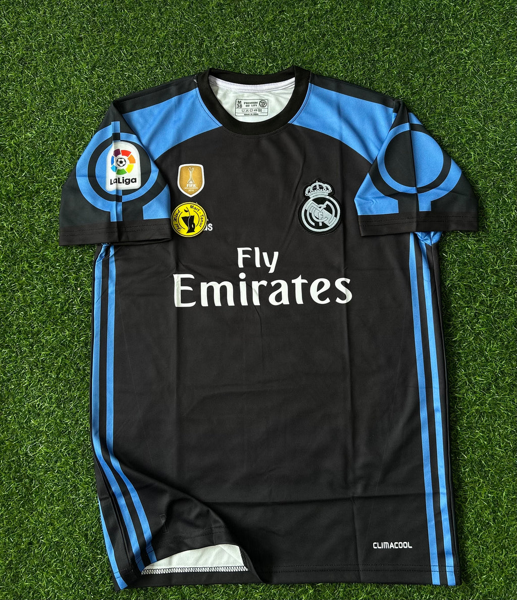 REAL MADRID 2016-17 THIRD KIT, HALF SLEEVE EMBROIDERY