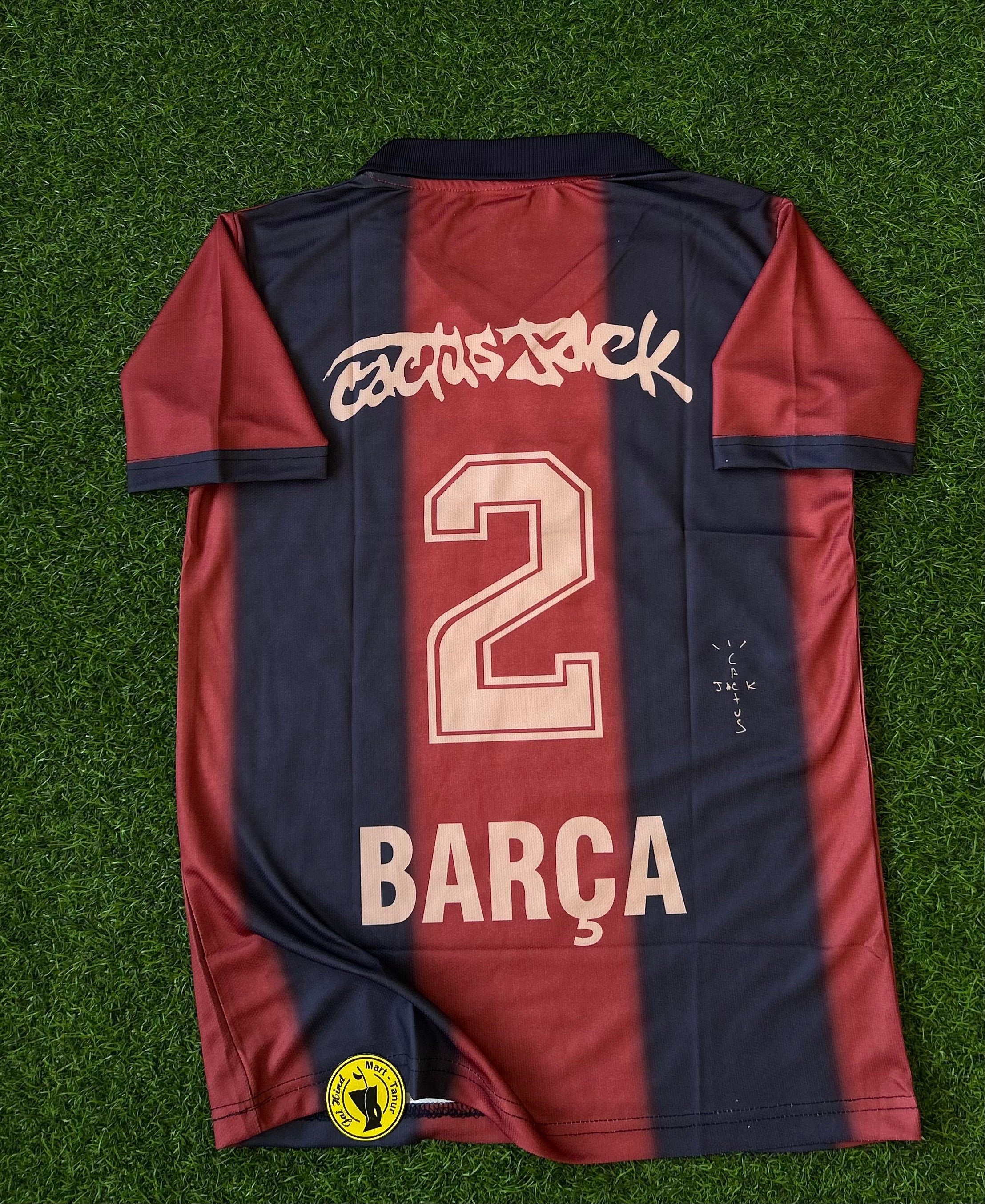 BARCELONA x TRAVIS SCOTT JERSEY, POLO HALF SLEEVE EMBROIDERY