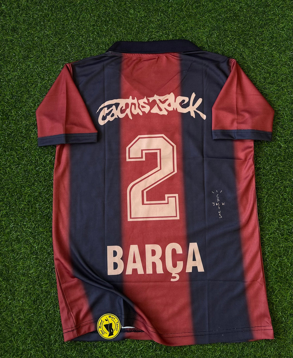 BARCELONA x TRAVIS SCOTT JERSEY, POLO HALF SLEEVE EMBROIDERY