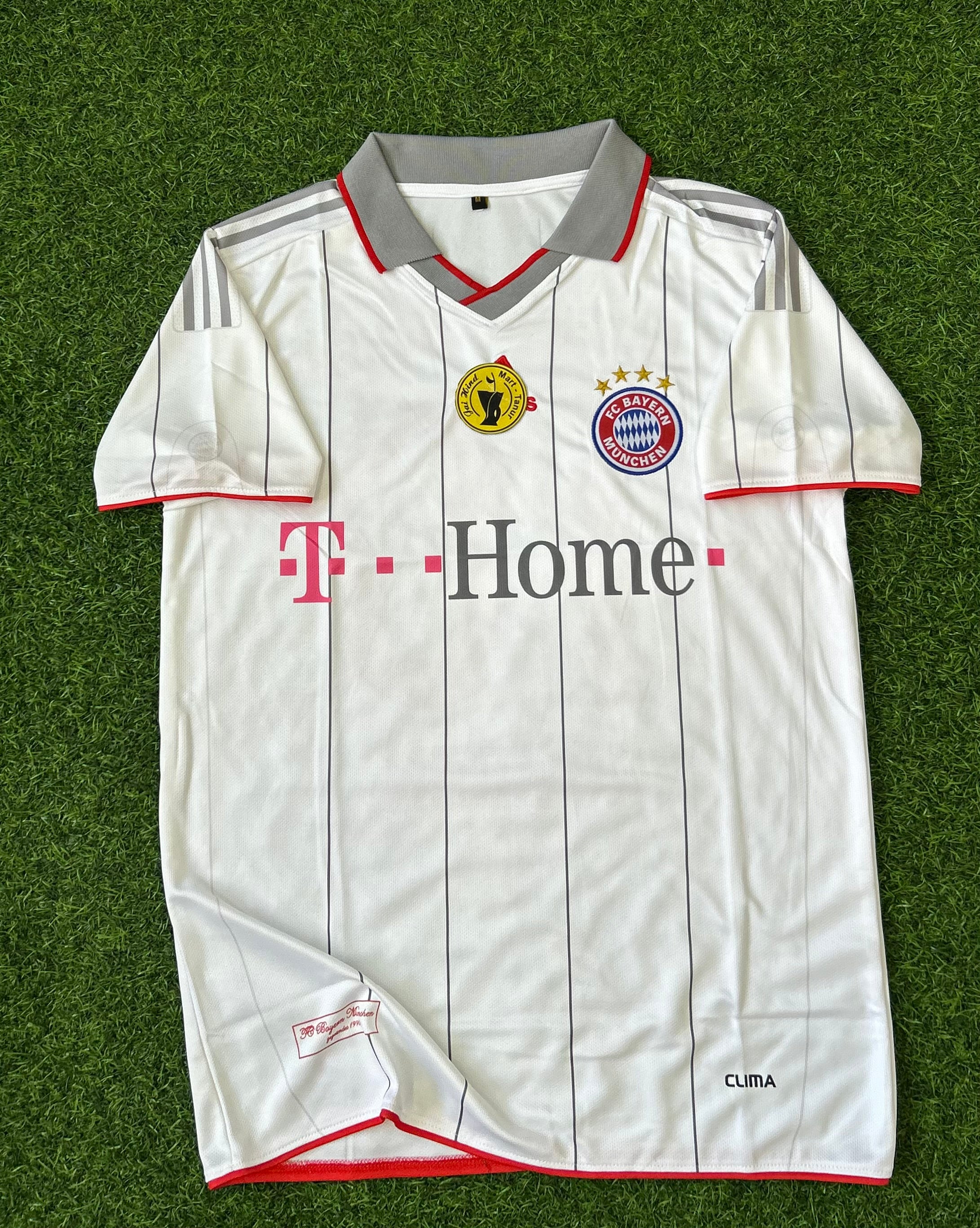 BAYERN MUNICH 2009-10 THIRD JERSEY, HALF SLEEVE  POLO  EMBROIDERY