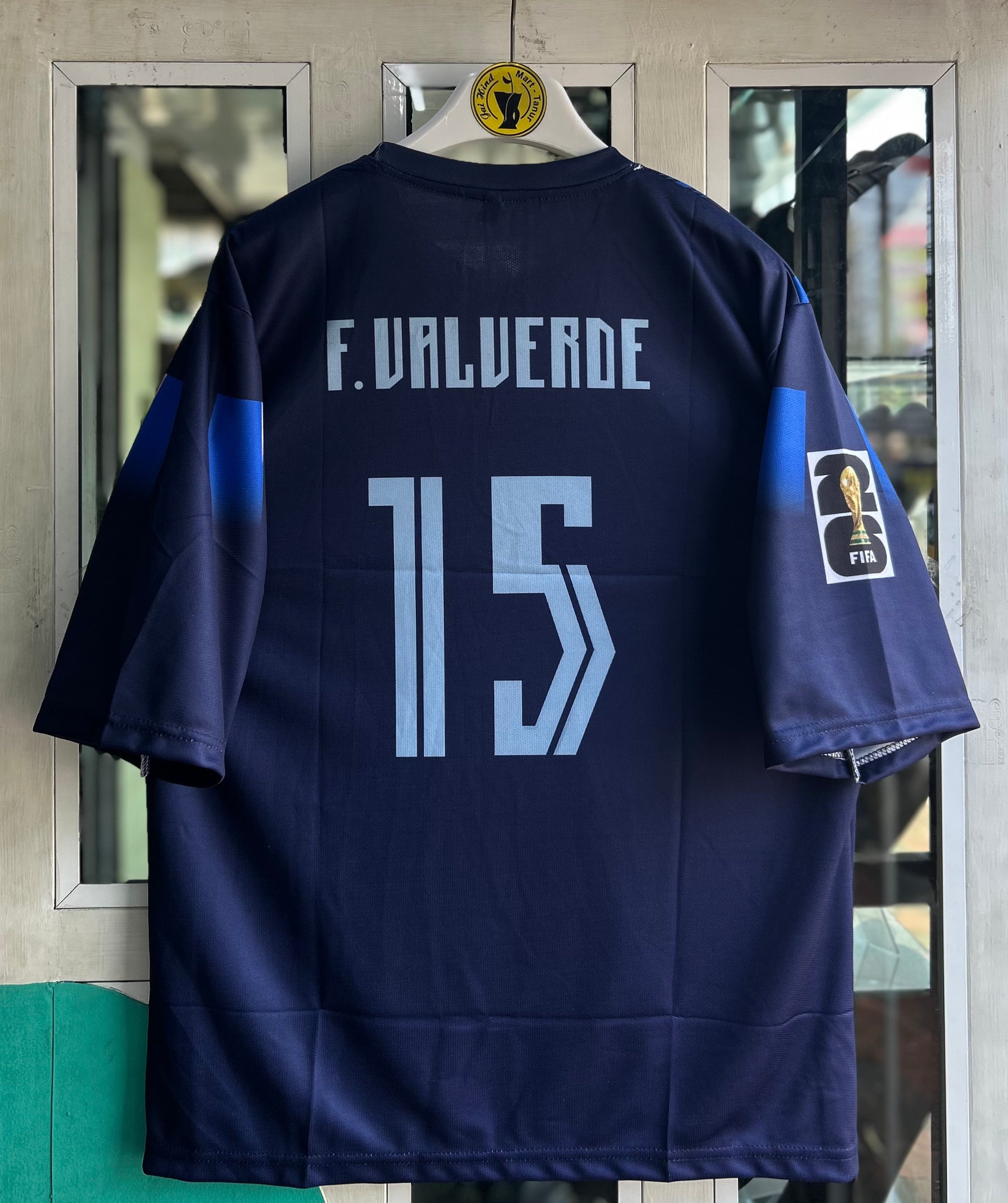 URUGUAY 2026 WORLD CUP AWAY KIT, FIVE SLEEVE  EMBRODERY