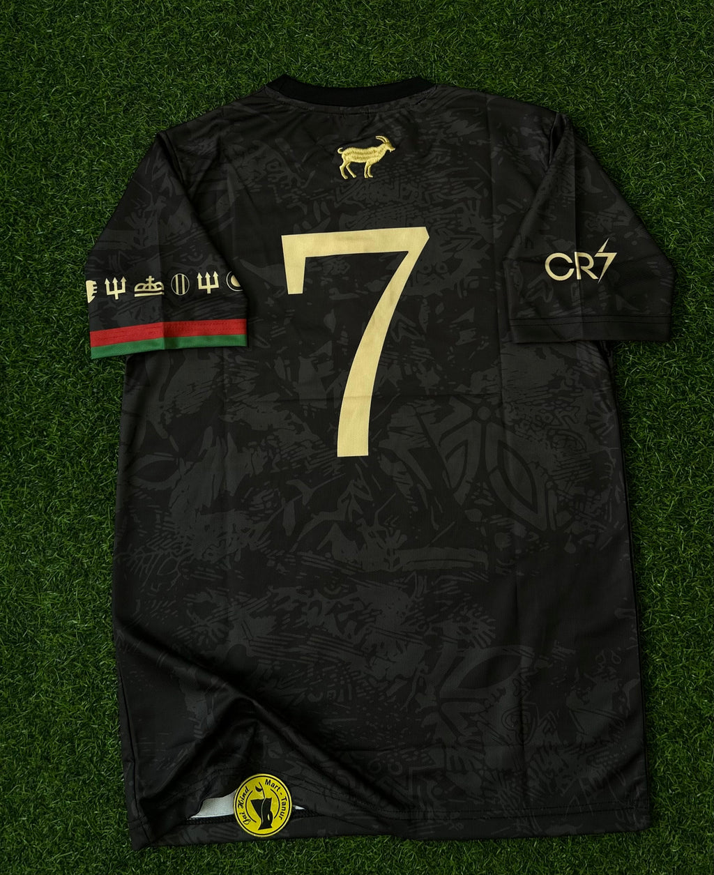PORTUGAL GOAT SPECIAL EDITION JERSEY, RONALDO TRIBUTE, HALF SLEEVE EMBROIDERY