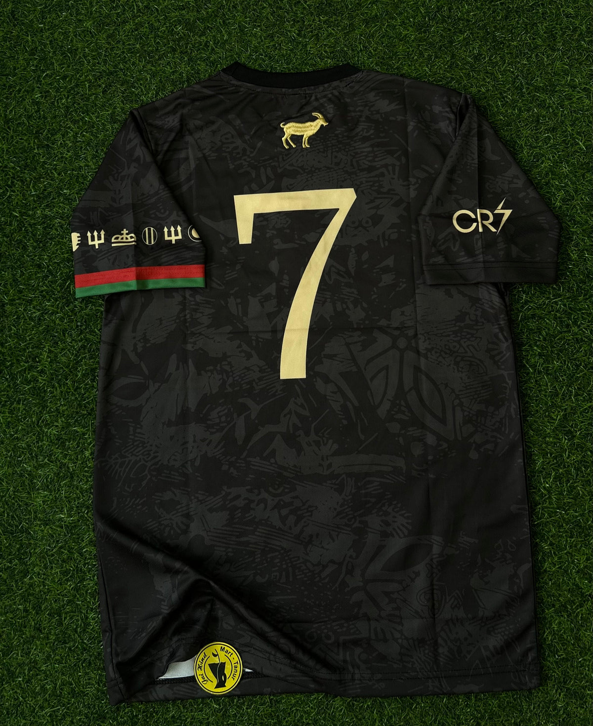 PORTUGAL GOAT SPECIAL EDITION JERSEY, RONALDO TRIBUTE, HALF SLEEVE EMBROIDERY
